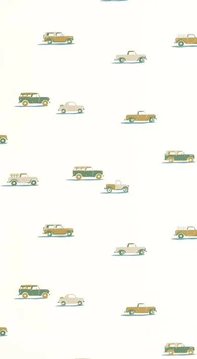 PAPEL PINTADO PICK UP VERDE