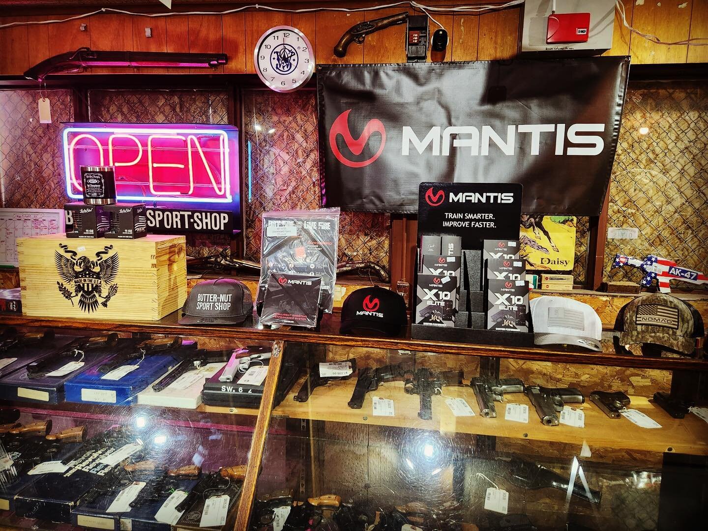 Mantis shooting systems in stock now! A great way to improve your shot! Open today 10:00am-5:00pm!!