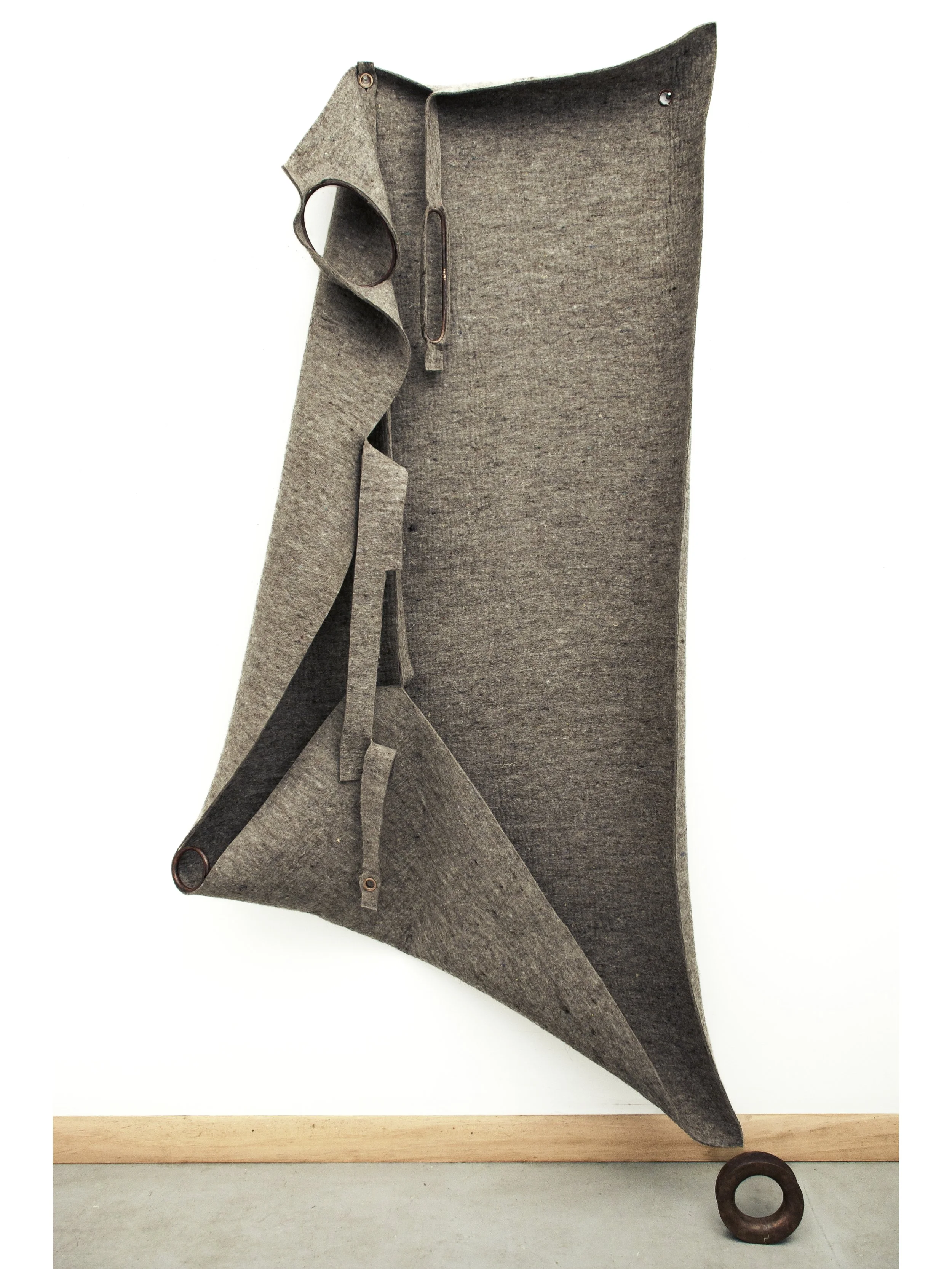 Felt and grommet sketch, 2018