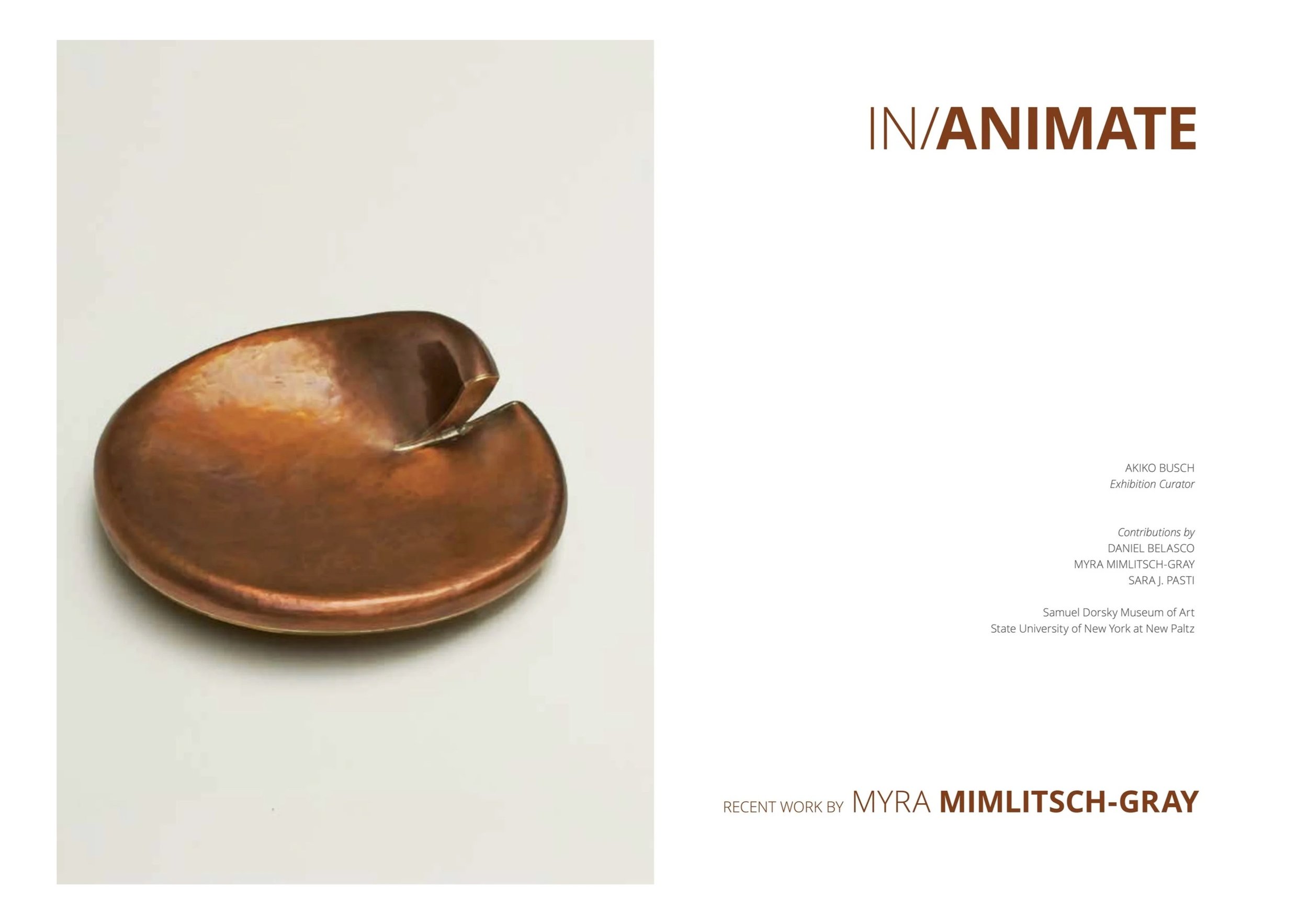 IN / ANIMATE Exhibition Catalog