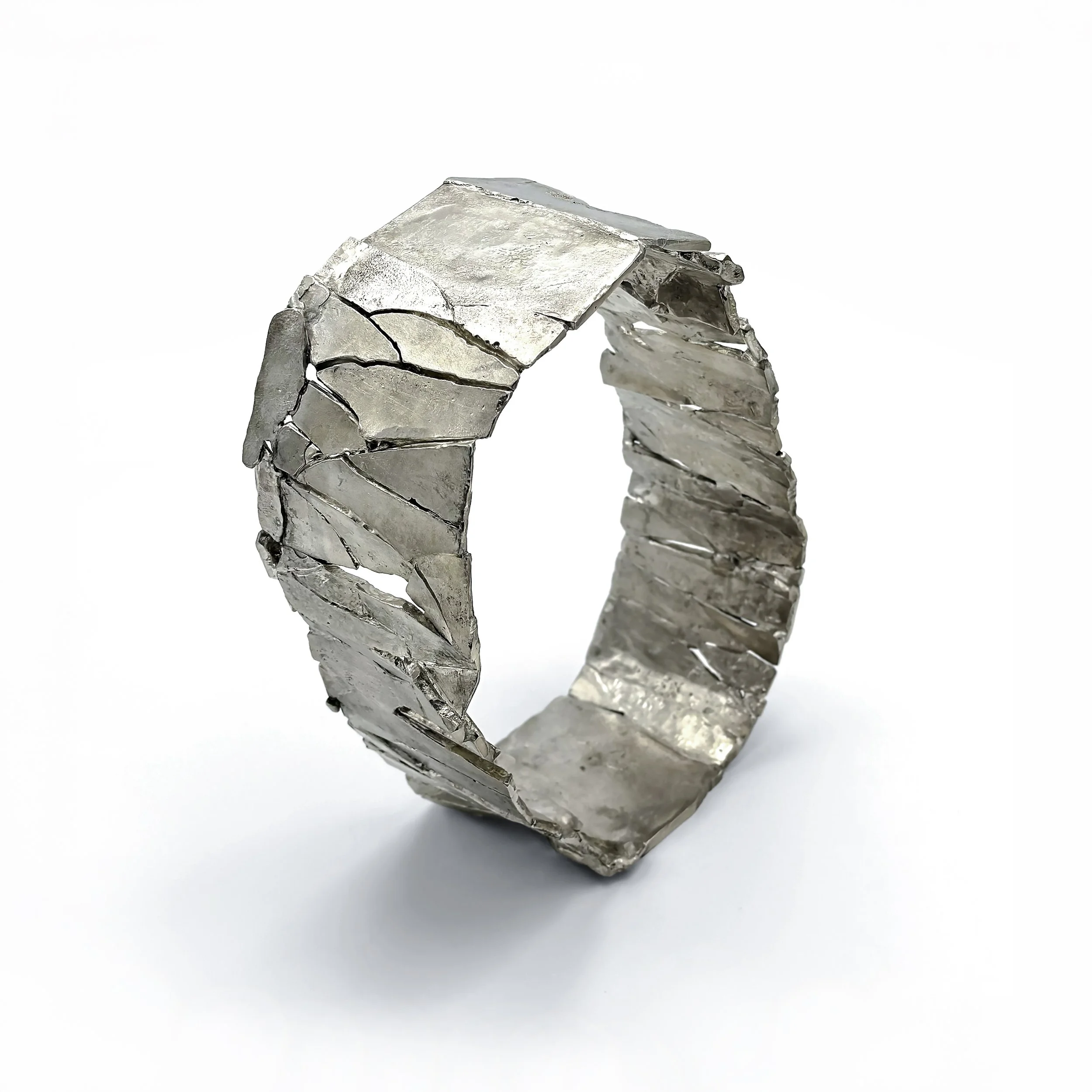 Oval Band, 2021. Pewter, 3.25” x 12” x 8”