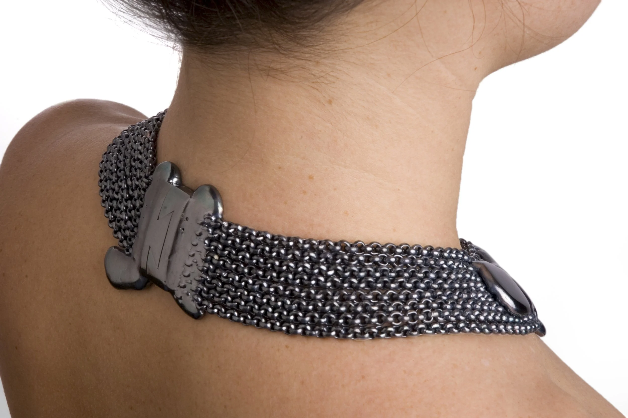 Molten Collar, 2006. Detail of clasp