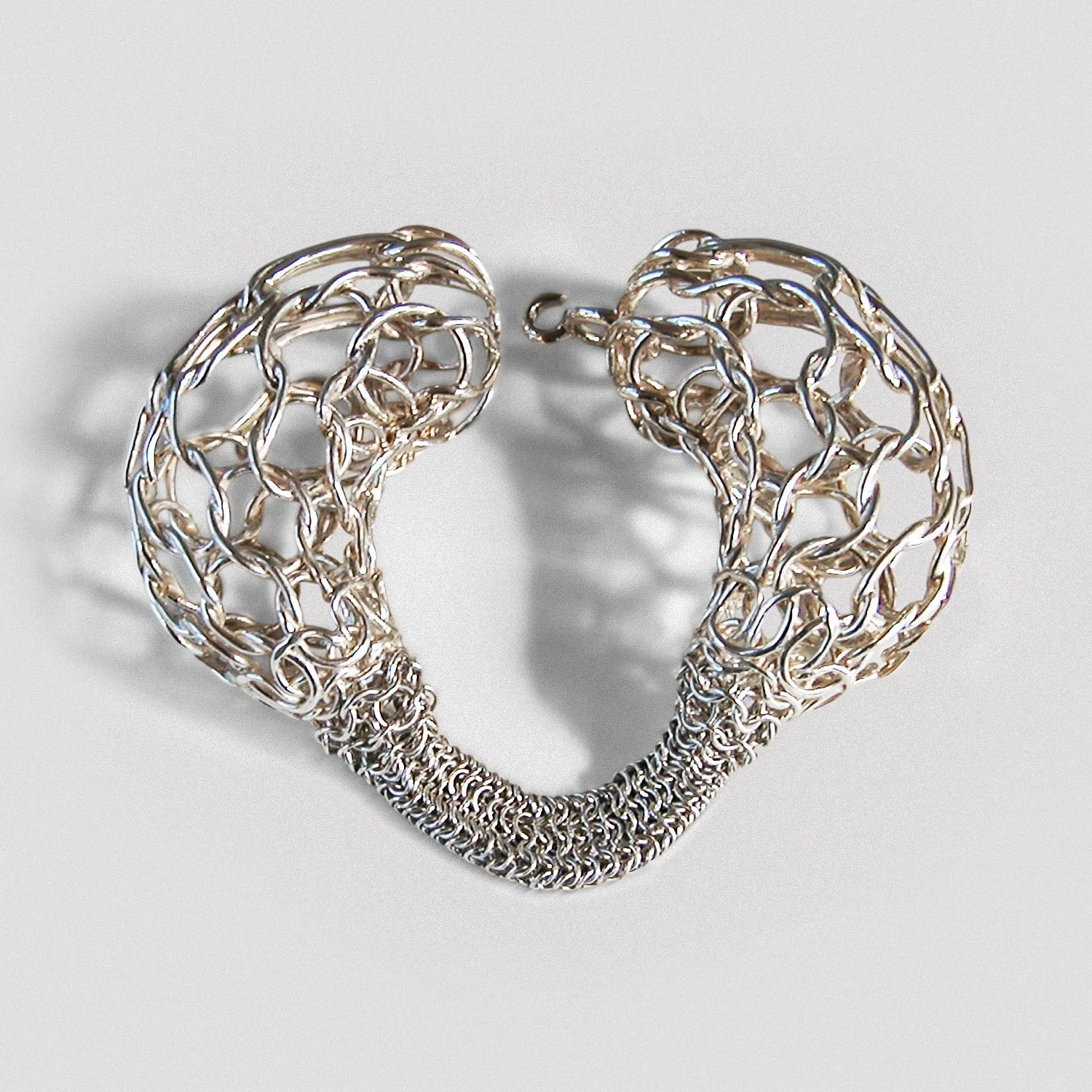 Distorted Chainmail Tube bracelet