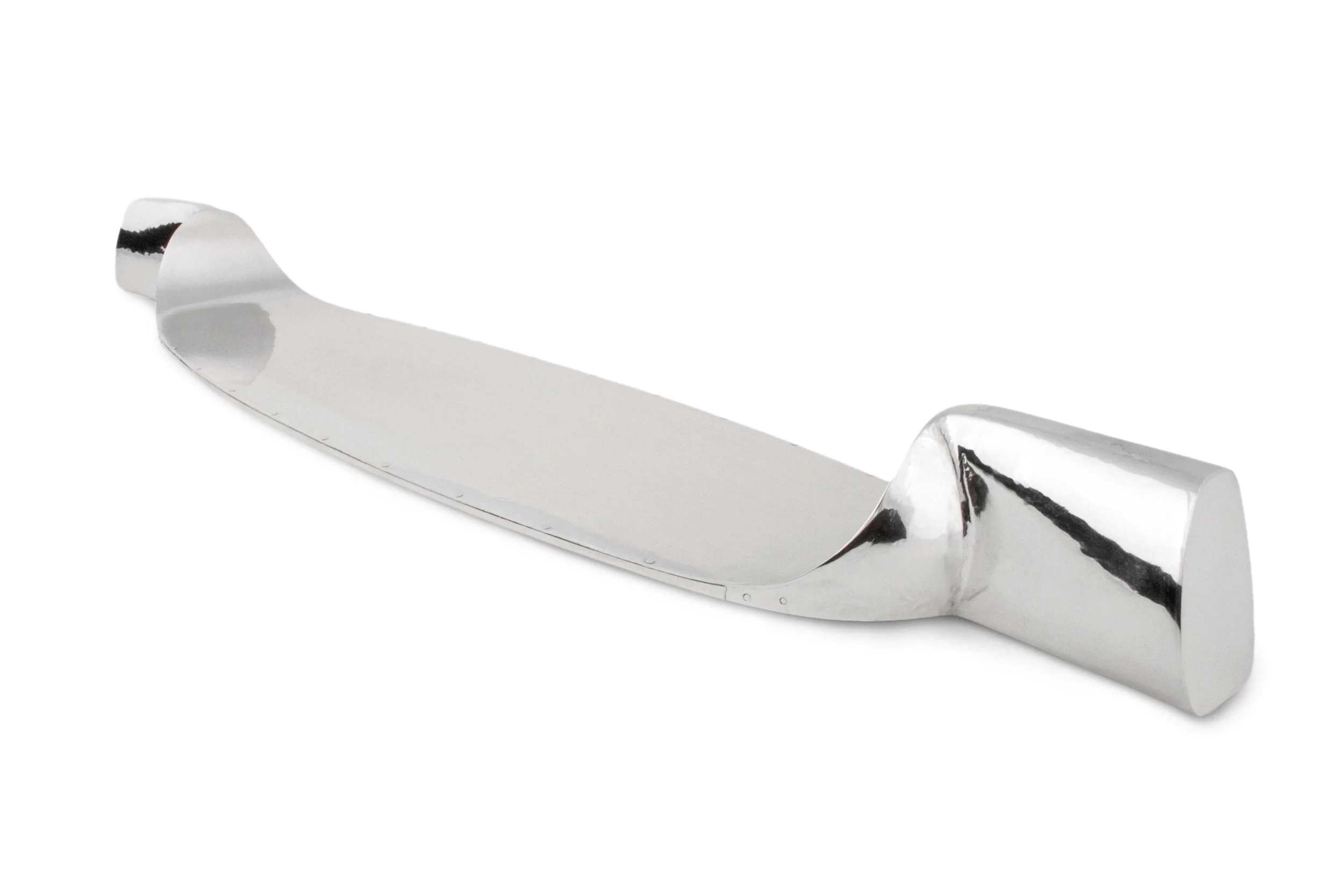 Milled Server, 2013. Silver, 23 x 5.25 x 2 in.