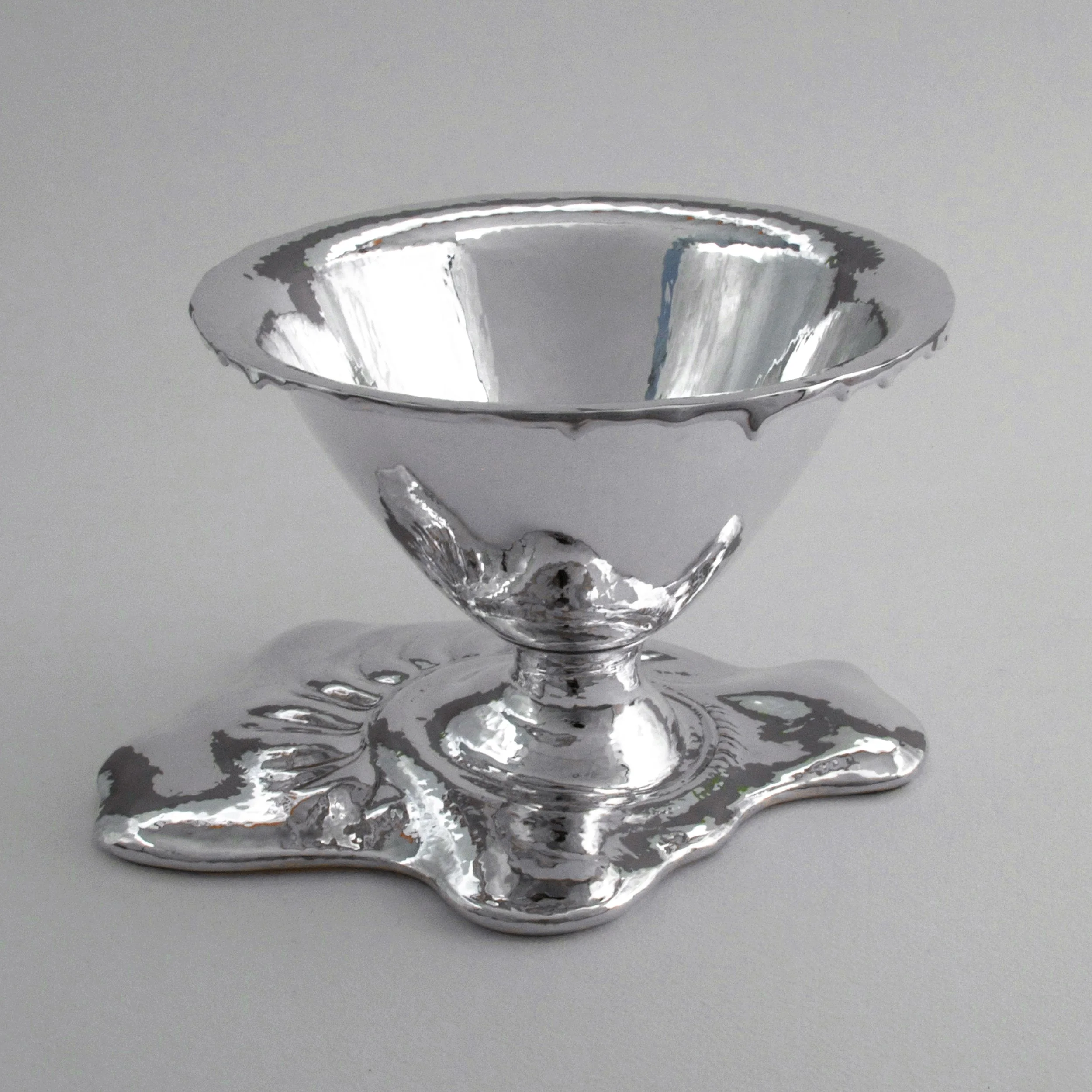 Melting Compote, 2003. Raised and chased silver. 5 x 7"x 7 in. Yale University Art Galleries