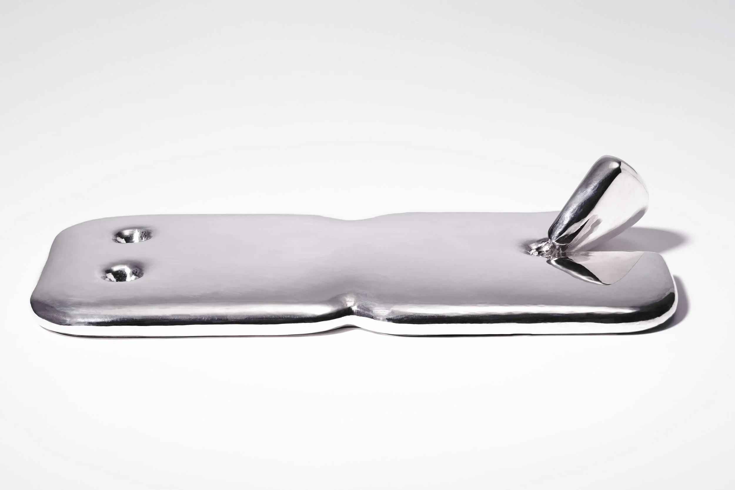 Silver Chiclet Tray, 2013. 2.5 x 10 x 5 in.