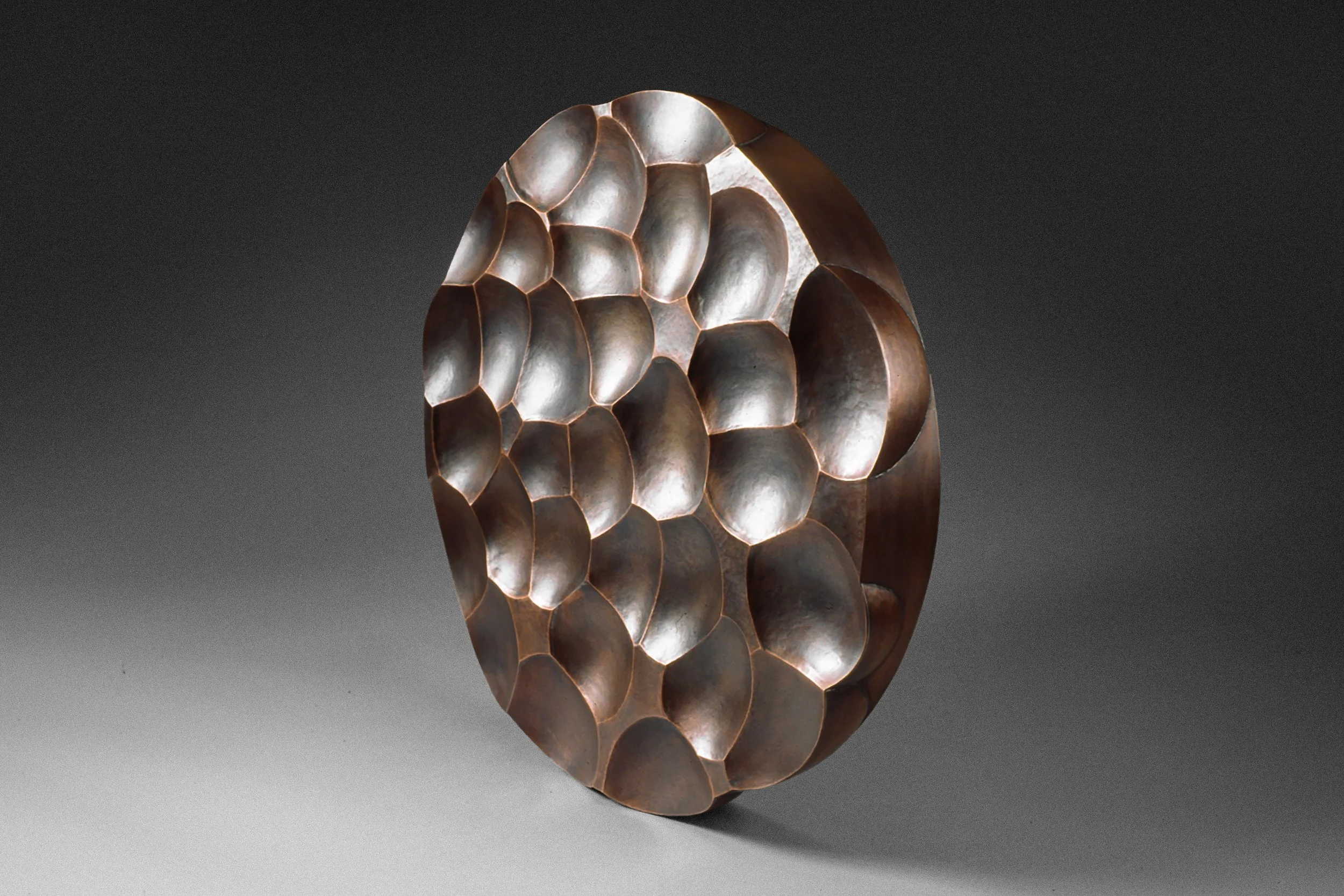 Food Plinth, 2000. Copper, 22 x 22 x 3 in"