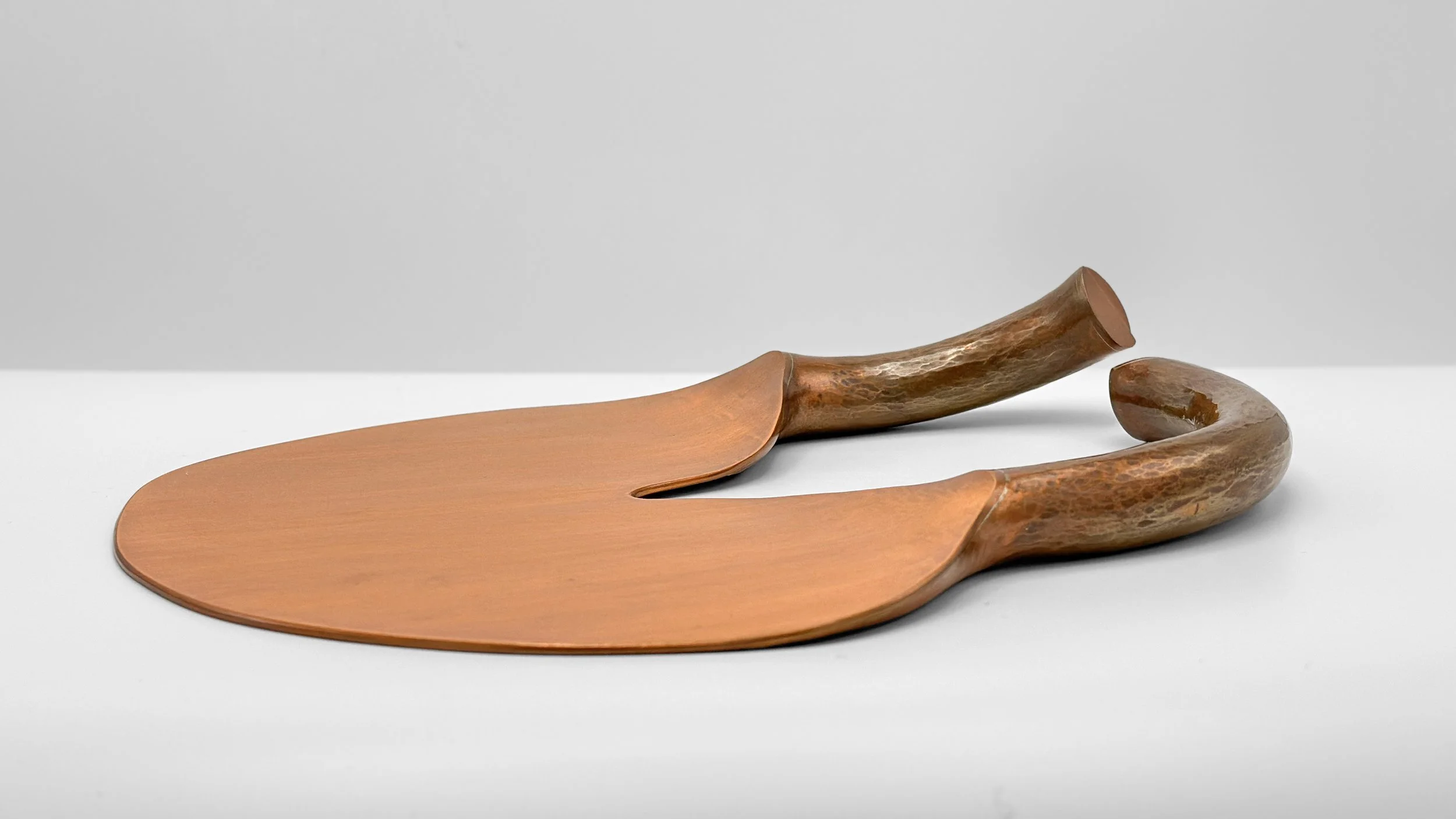 Flattened Link, 2012. Formed and fabricated copper. 10.5 x 9 x 2 in.