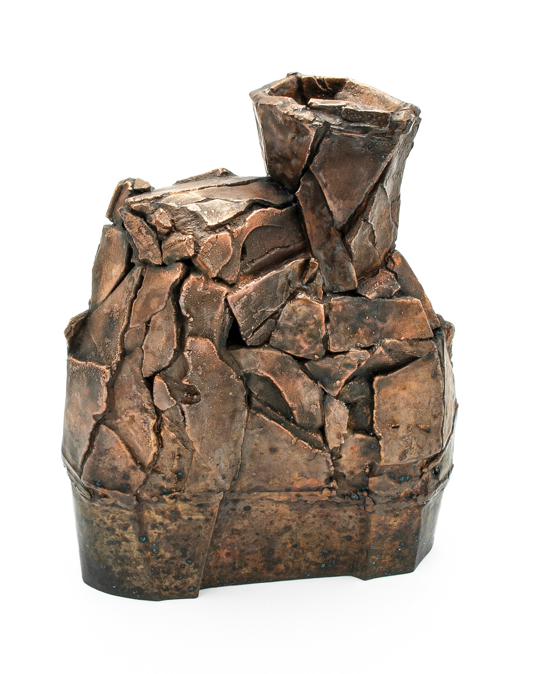 Fractured Vase, 2021. Electroformed copper