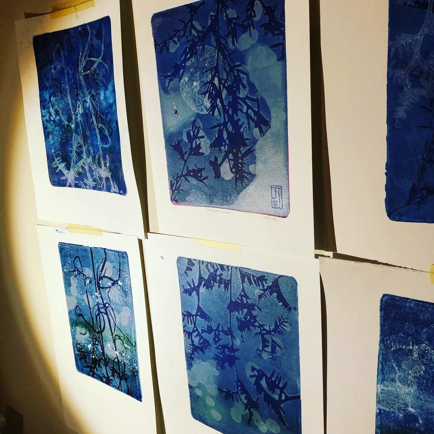 I spend so much time working at night that I decided it was time to honour those dark hours. The hours that give me still space in which to create. And all the things that fill them... crickets&rsquo; shrill, moon and stars, the indigo sky and dreams