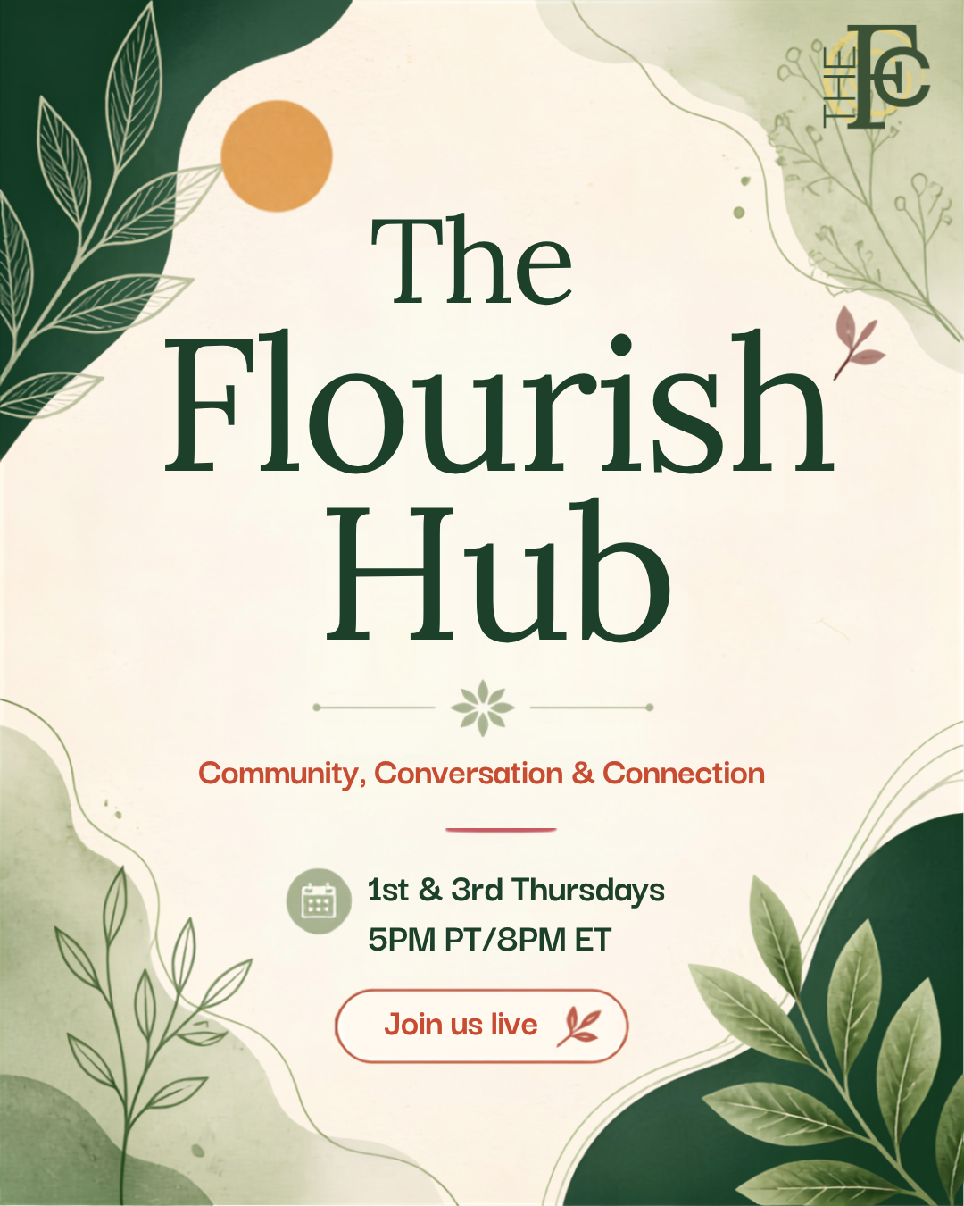 Flourish Hub - Community, Conversation &amp; Connection
