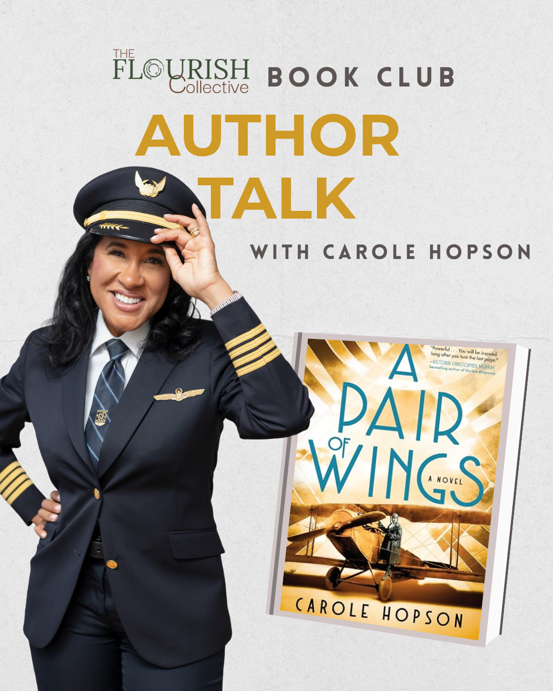 A Pair of Wings: Book Club & Author Talk with Carole Hopson