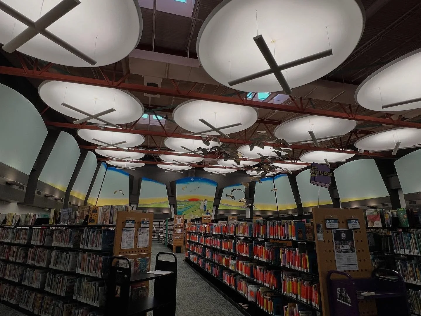 Happy National Library Week!! 🎉

I frequent my public library at least once a week, sometimes more. My favorite is the Yarborough Branch of the Austin Public Library. 📚 Yarborough Branch has a unique history, being located in the former Americana T