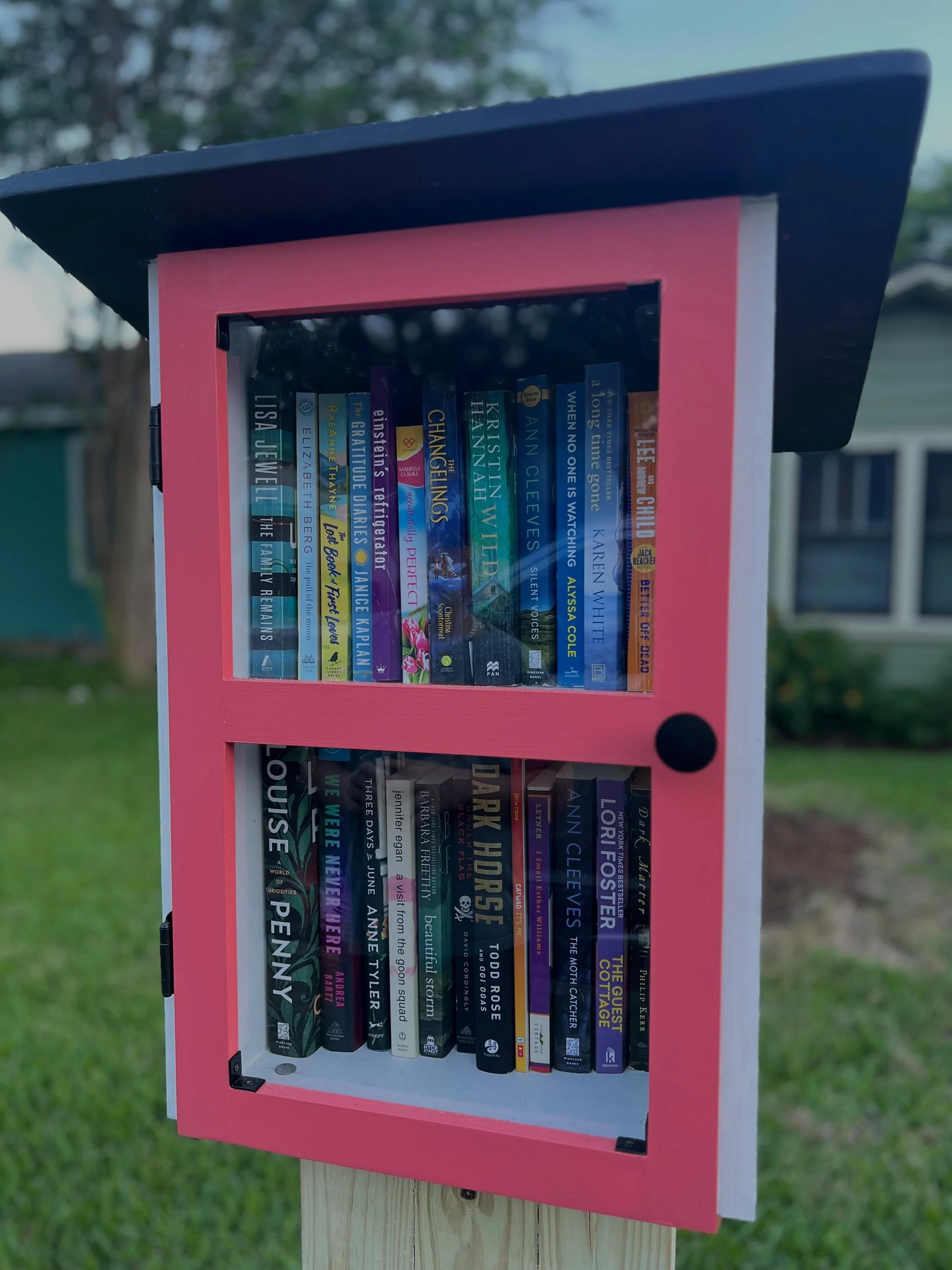 I&rsquo;m soooo in love! 😻 My new Little Free Library is loaded and ready for readers! My family gifted this to me for Christmas- and my husband finished it up but we&rsquo;ve been waiting for rains to hold off before the install. I&rsquo;ve wanted 