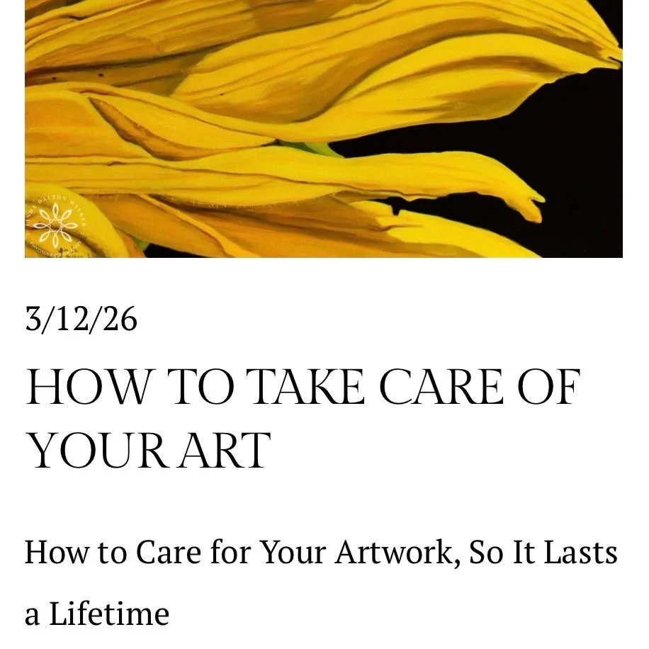 Check out my newest blog.. Helping you understand how to care for your art. These are simple, practical tips to help you protect your investment and keep your artwork looking incredible for years to come.
Thanks for reading 💙💙💙

https://www.lindad