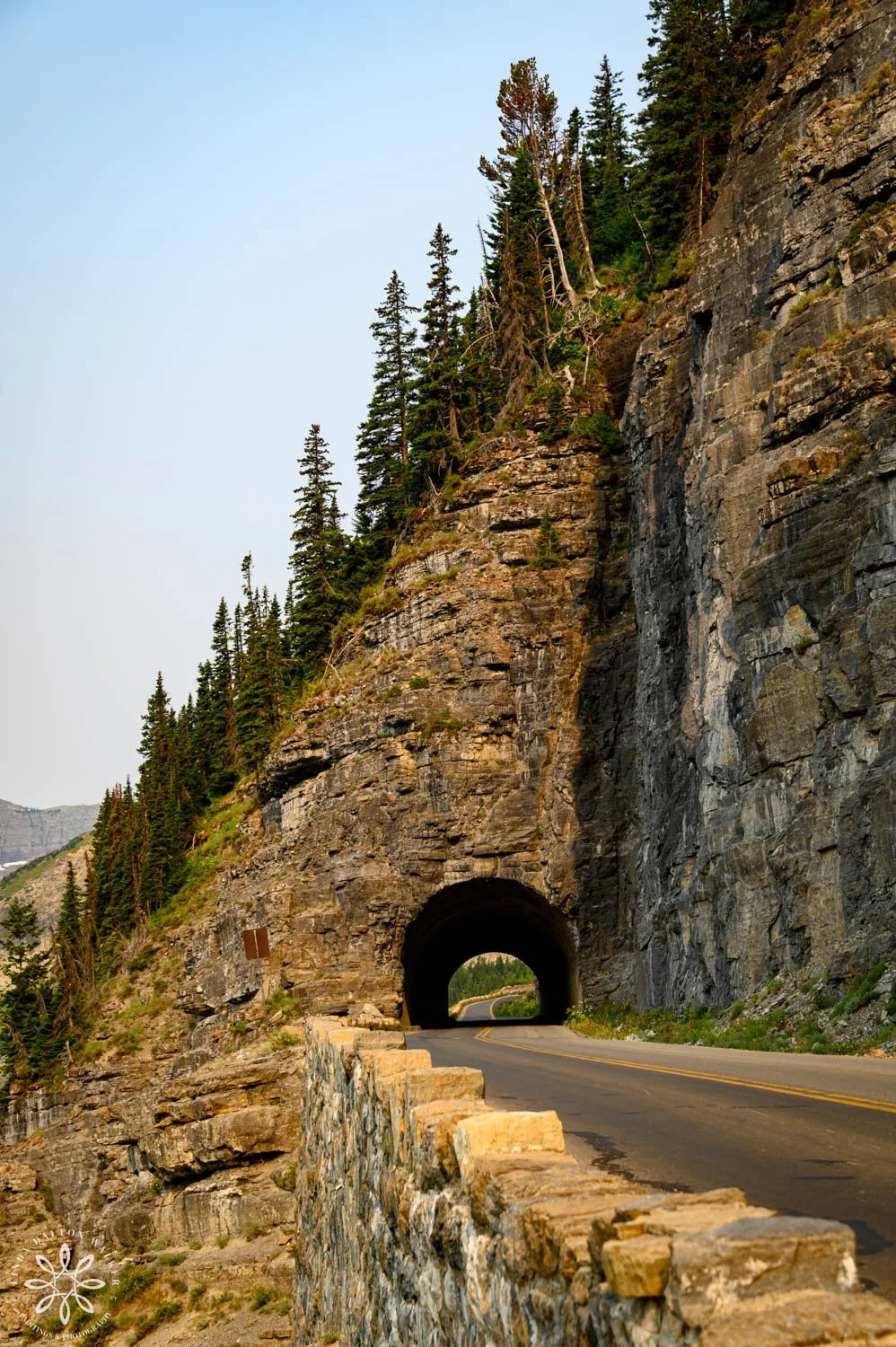Fine art photograph of tunnel in Glacier National Park