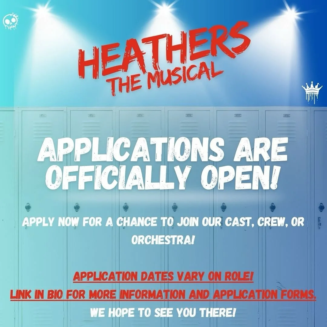The moment you&rsquo;ve been waiting for&hellip; APPLICATIONS ARE NOW OPEN! Apply for cast, crew, or orchestra for Heathers the Musical at the link in our bio!

No experience required, just passion! 
Anyone can audition, Mac student or not!

&hellip;