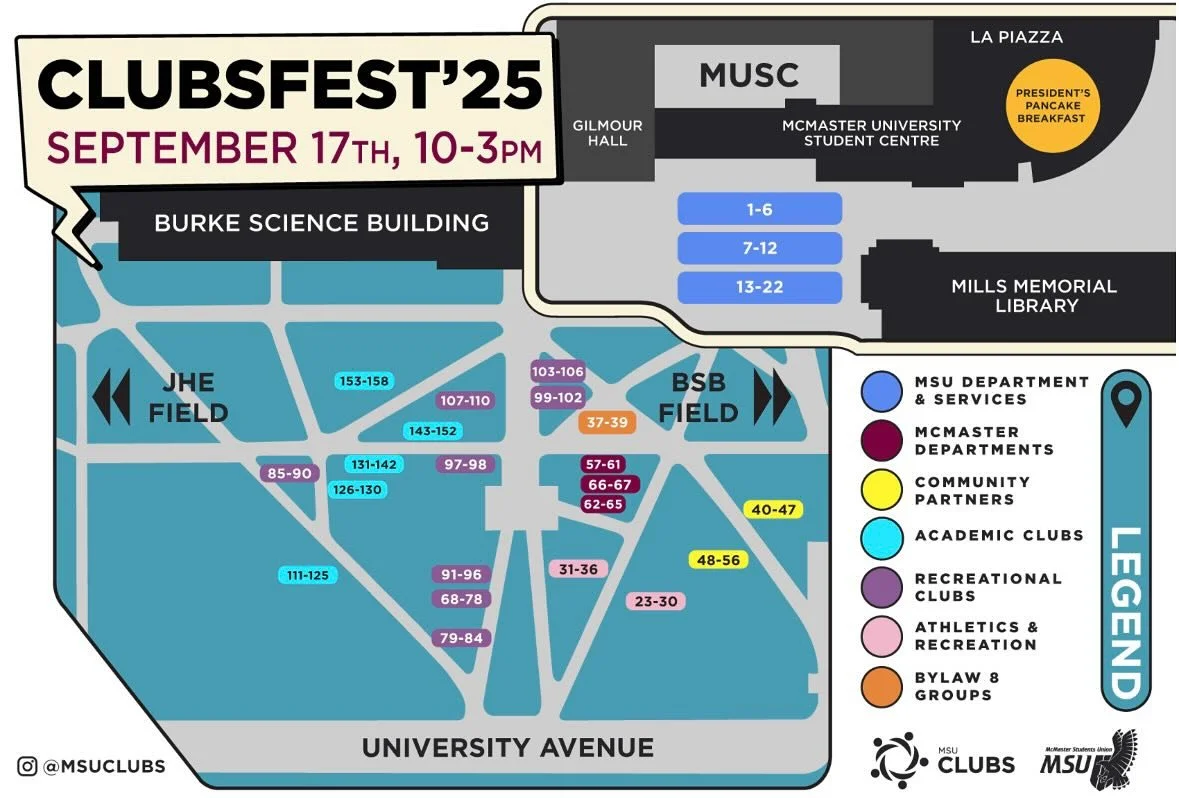 Hey McMaster! Want to come meet us in-person? We&rsquo;ll be out on the field tomorrow from 10am-3pm! Find us in sections 91-96. We have lots of fun planned - can&rsquo;t wait to see you there!

#musicaltheatre #mcmasteruniversity #mcmastermusical
