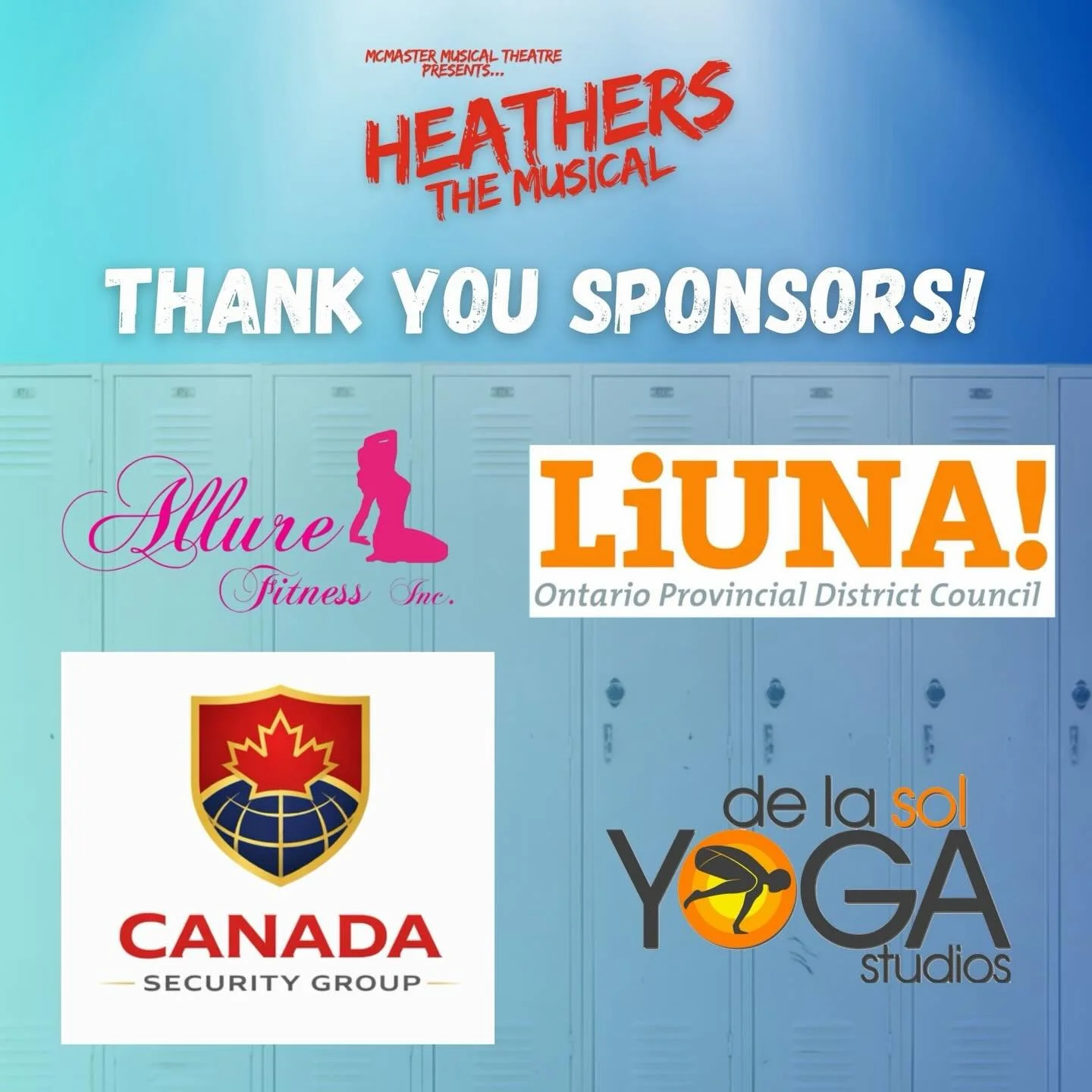 ✨Special Thanks to our Sponsors✨

It&rsquo;s been a month since our closing show, and we&rsquo;re still so grateful for everyone who supported our production of Heathers this year! None of what was seen on stage would be possible without them! 

We h