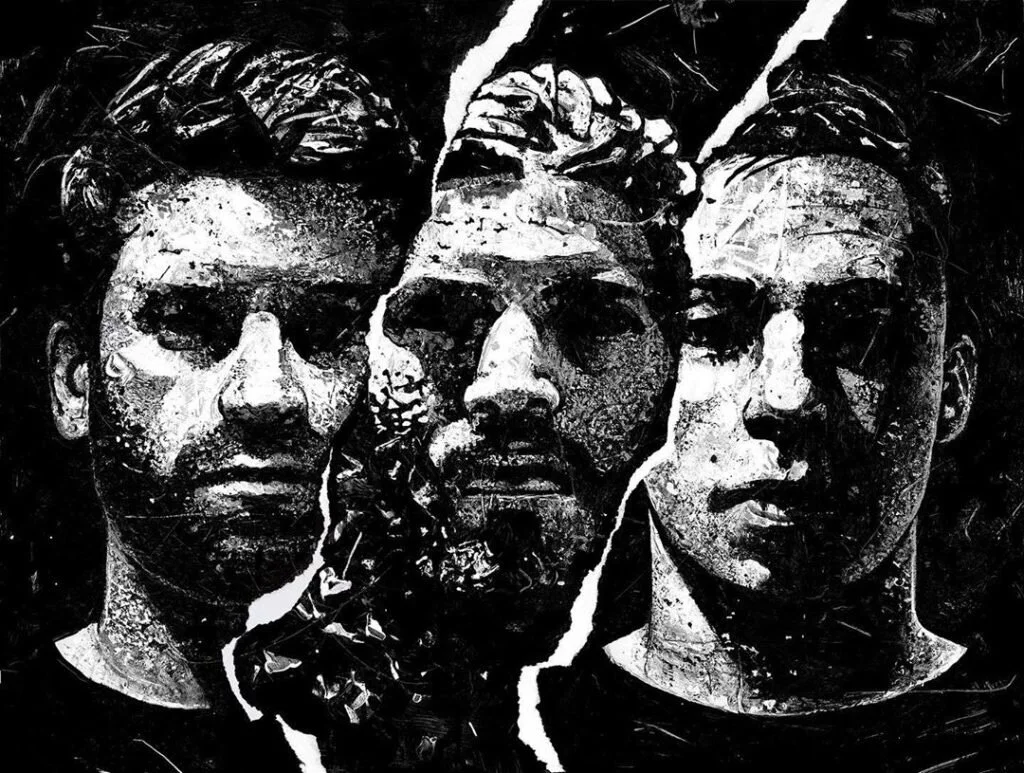 Harrison Mills&nbsp;(ODESZA), Thomas George Stell&nbsp;(Golden Features), and Clayton Knight (ODESZA) .&nbsp;