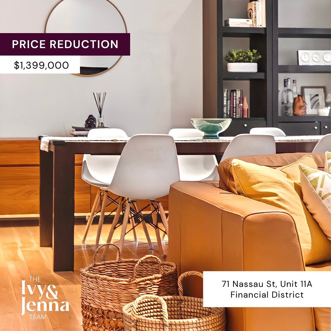 💥&nbsp;PRICE REDUCTION!💥 

This FiDi condo is now priced at $1,395,000! Don't miss out on this wonderful home, featuring high ceilings, high-end finishes, and gorgeous 5&quot; oak plank flooring. Not to mention ample sunlight and city views from ea