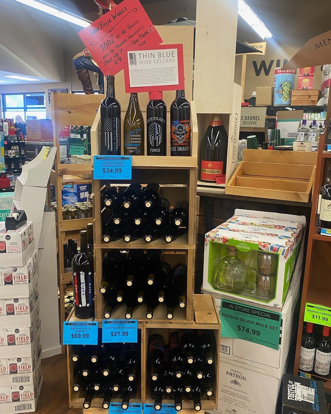 Love seeing our wine in Prescott, Wisconsin Ptacek's IGA