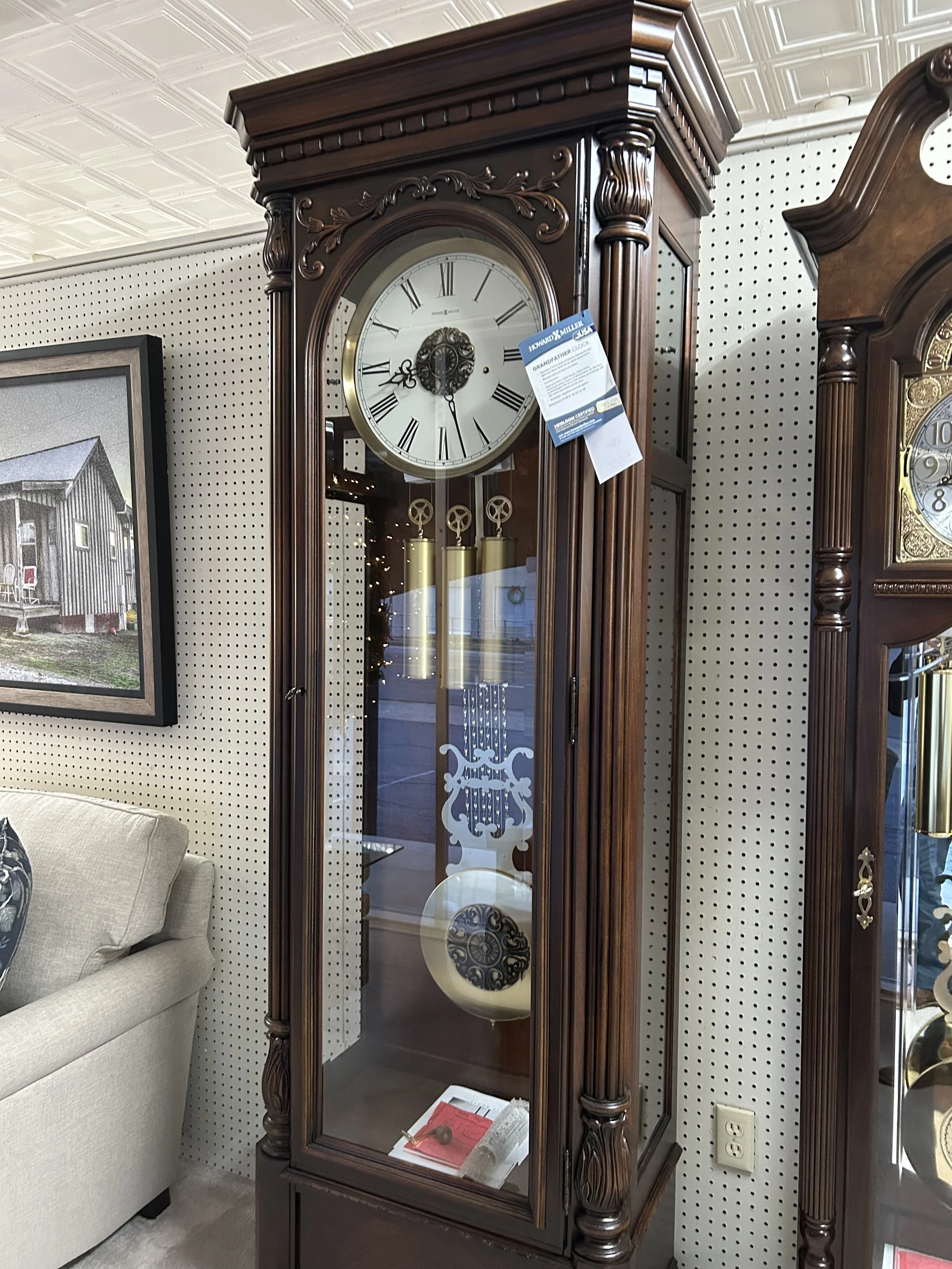 Howard Miller - Trieste floor clock 88.5” in Hampton cherry finish 