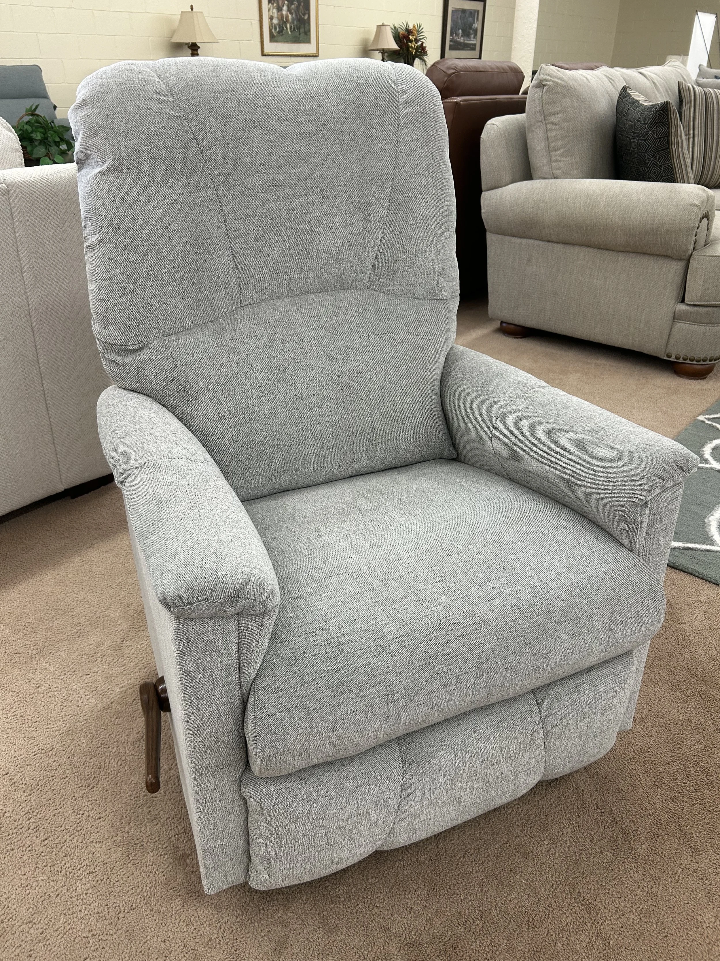 LaZBoy - Mercury petit rocker recliner in grey fabric 