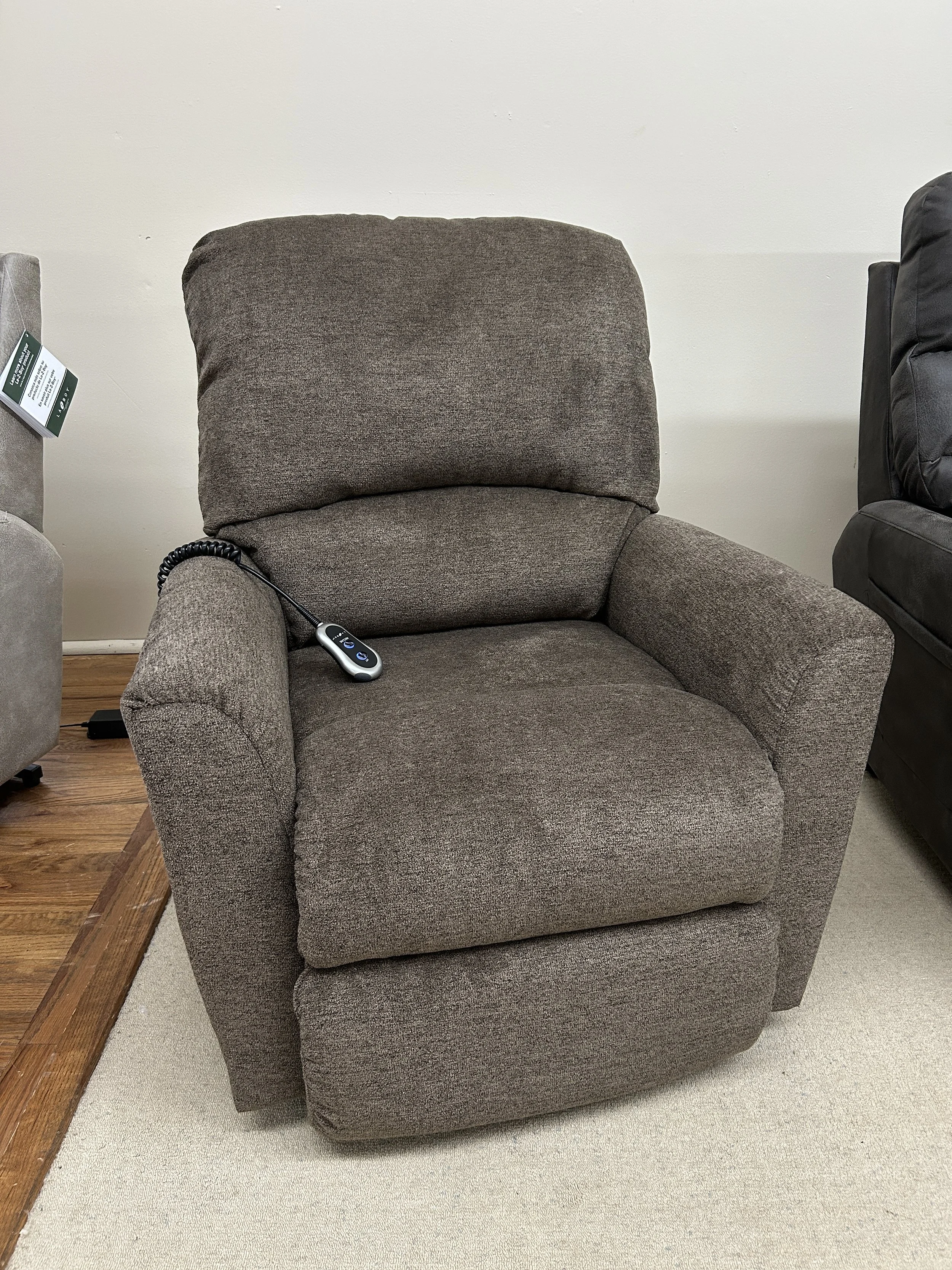 LaZBoy - Jean lift chair in brown fabric