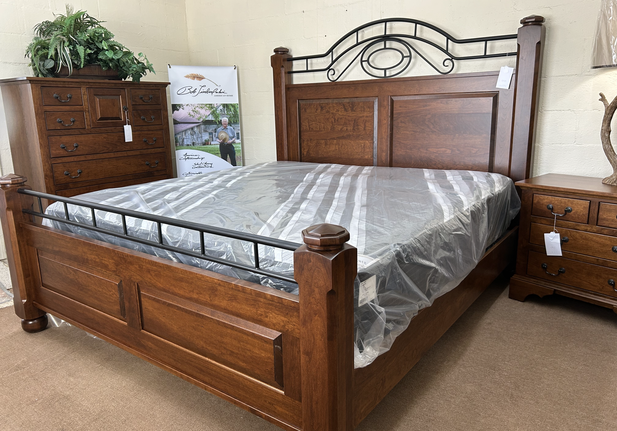 Bob Timberlake American Home - Chetolah king bed in vintage finish on solid cherry
