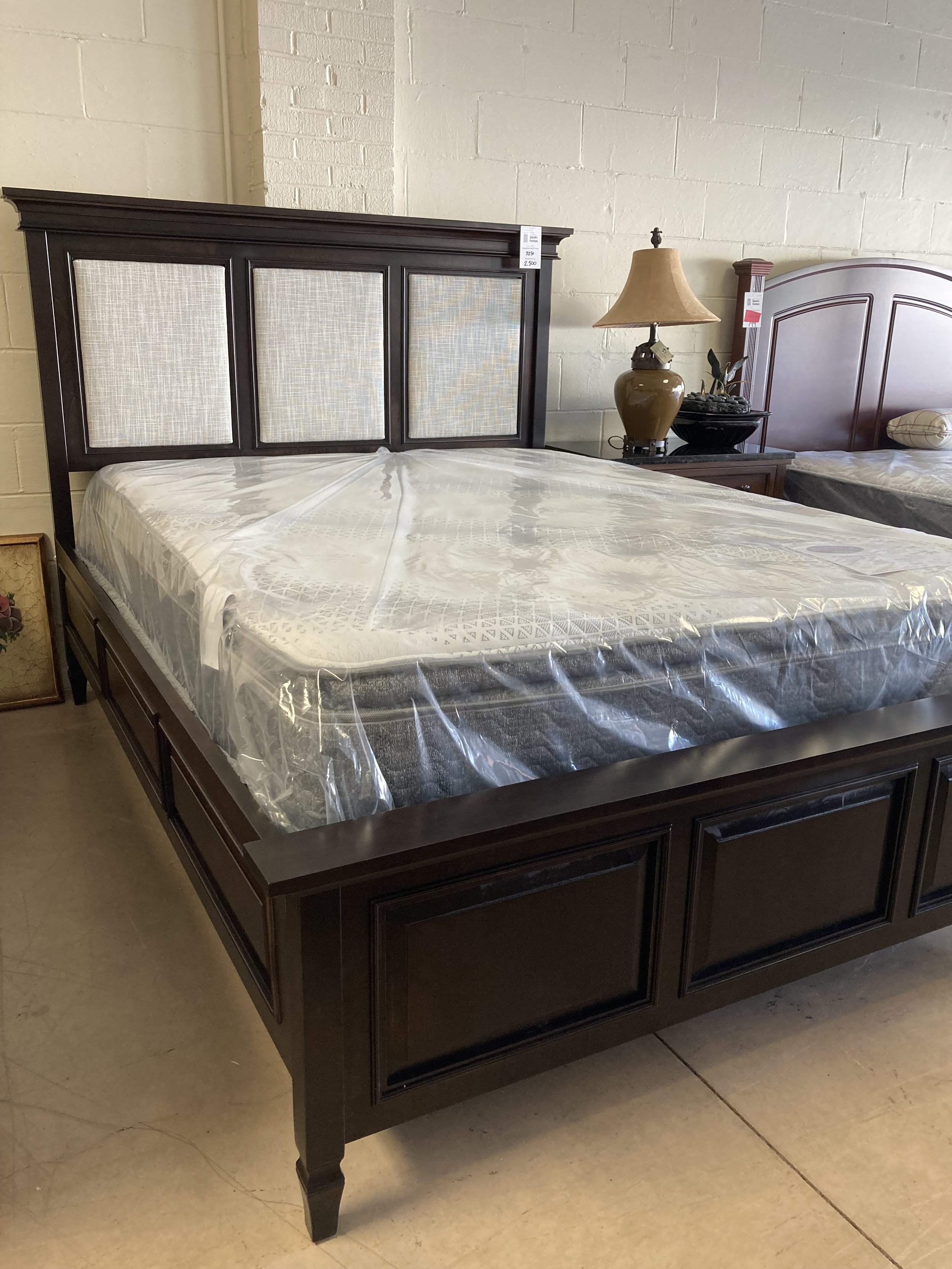 Longmeadow upholstered platform bed deals