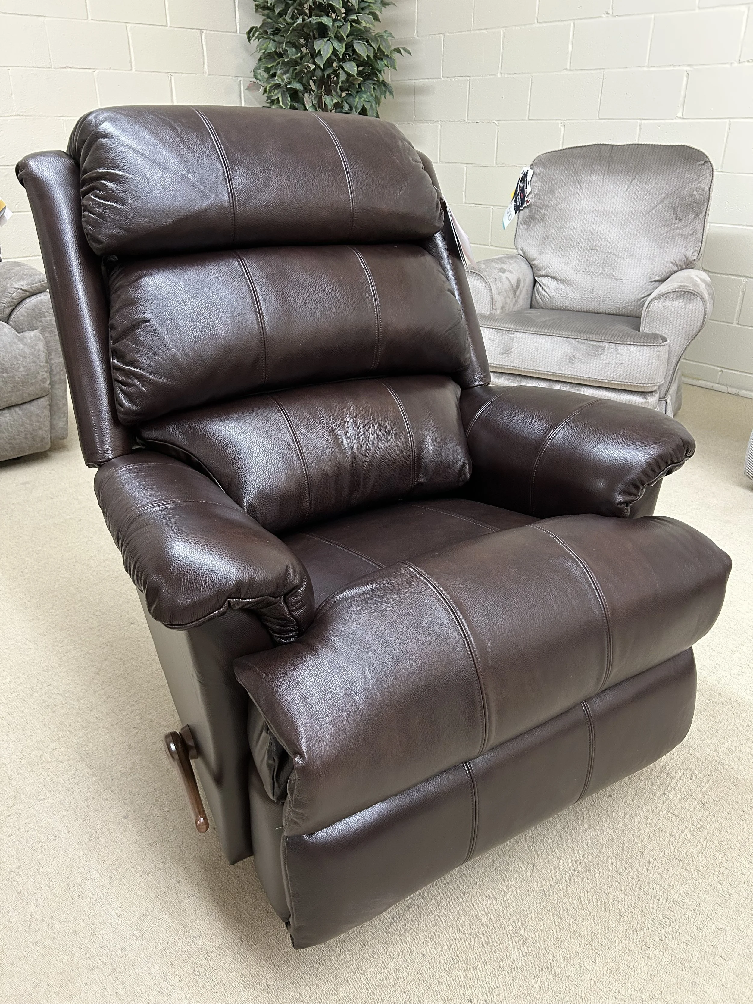 LaZBoy - Astor rocker recliner in dark brown leather
