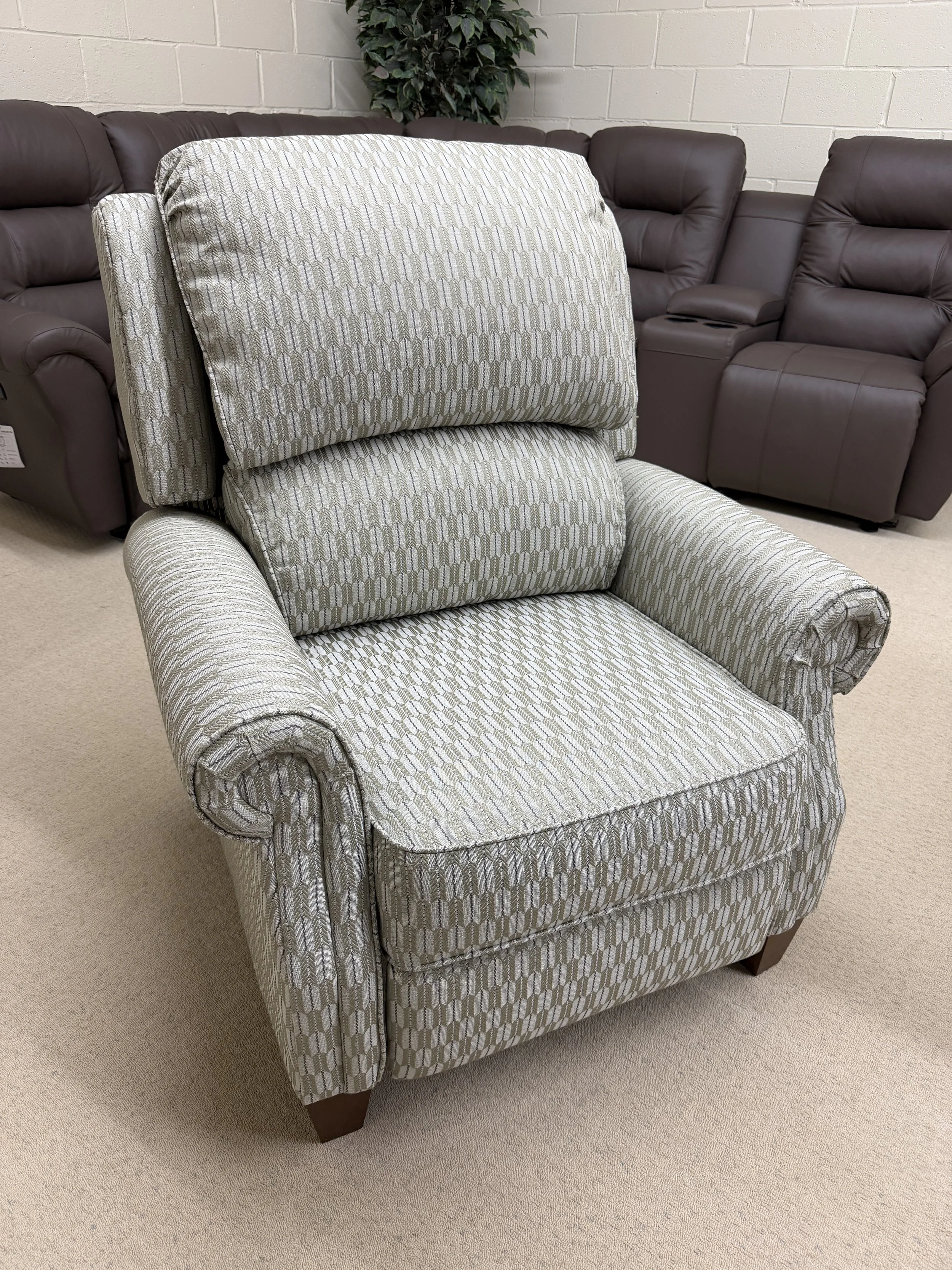 LaZBoy - Carlton press-back high-leg recliner