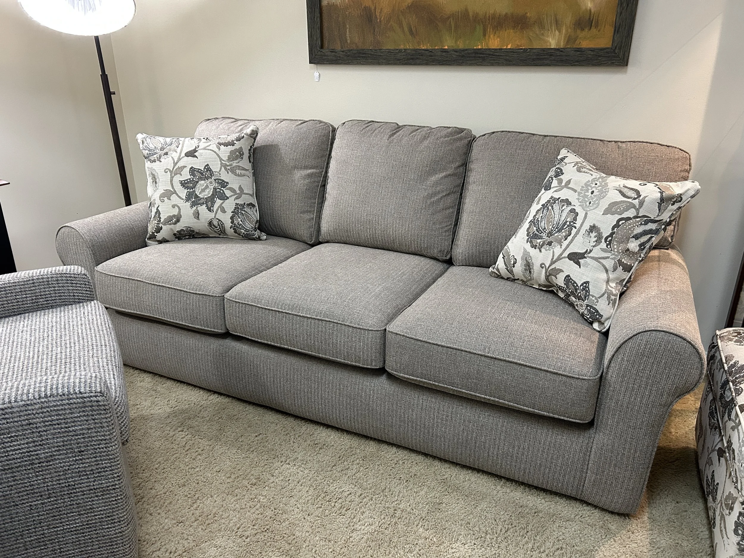 Best HF - stationary sofa in light brown fabric