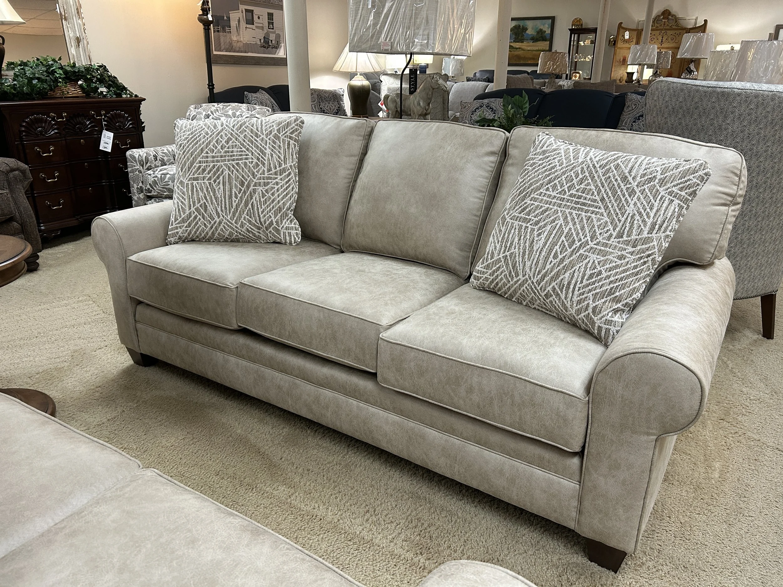 Smith Brothers - 5000 series 83” sofa in tan fabric