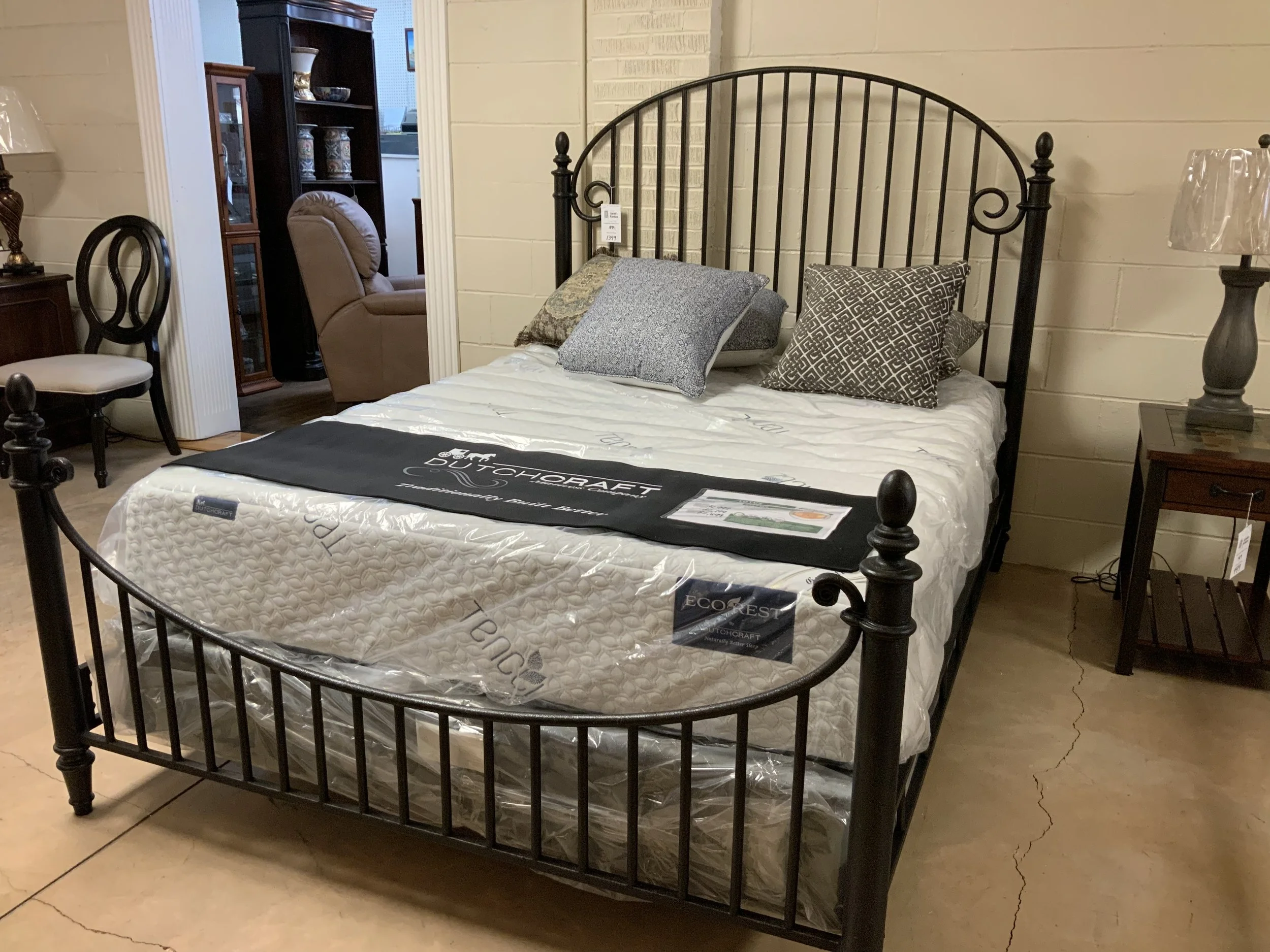Catlins King and Queen metal beds by Kincaid