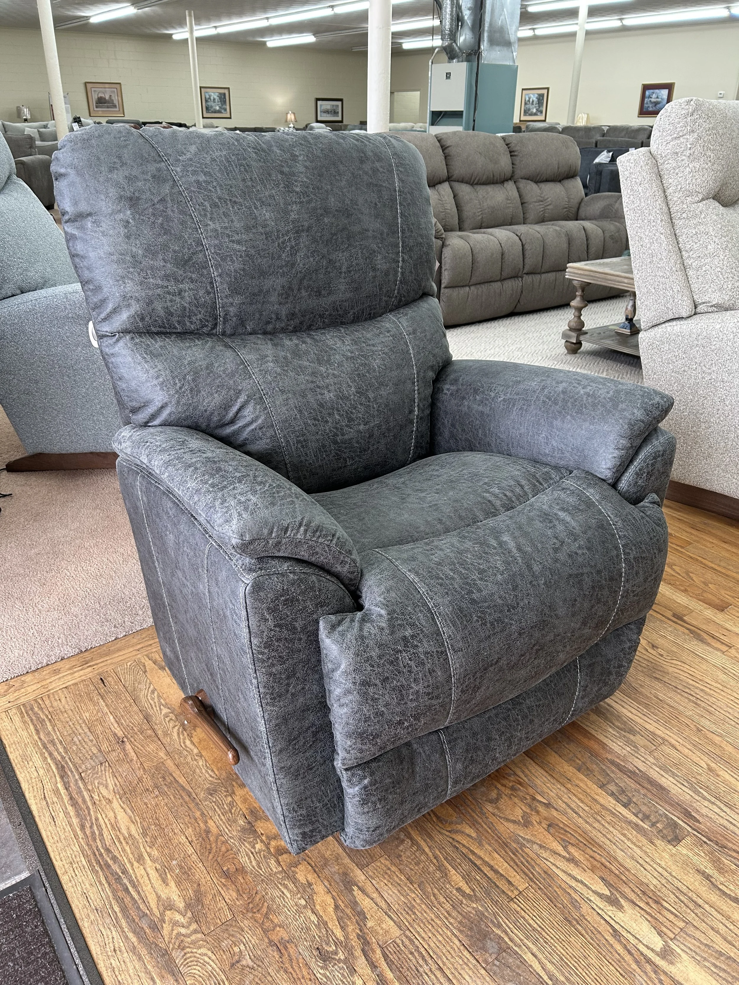 LaZBoy - Trouper rocker recliner in ink colored performance fabric