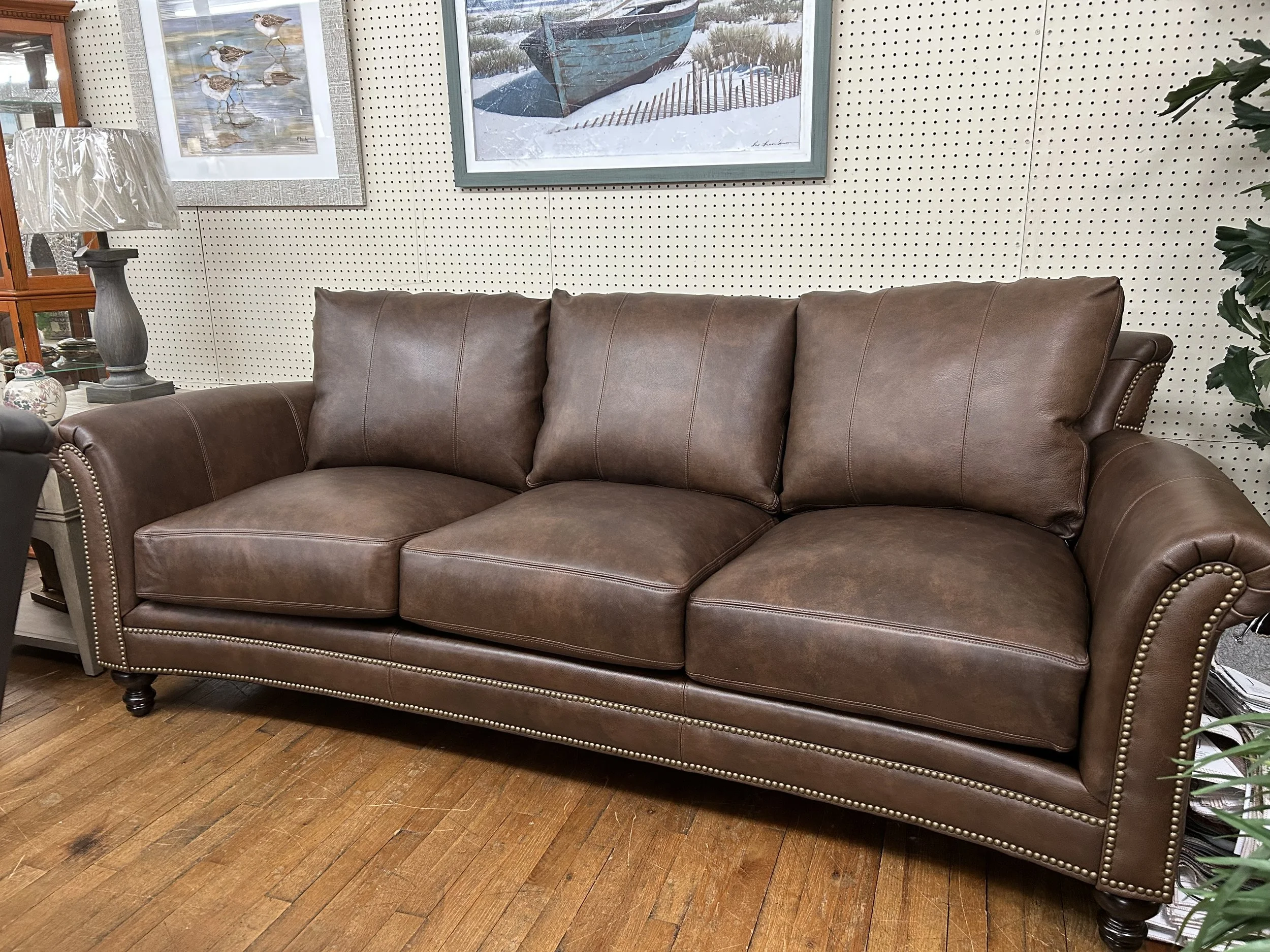 Bradington Young - Richardson brown leather sofa