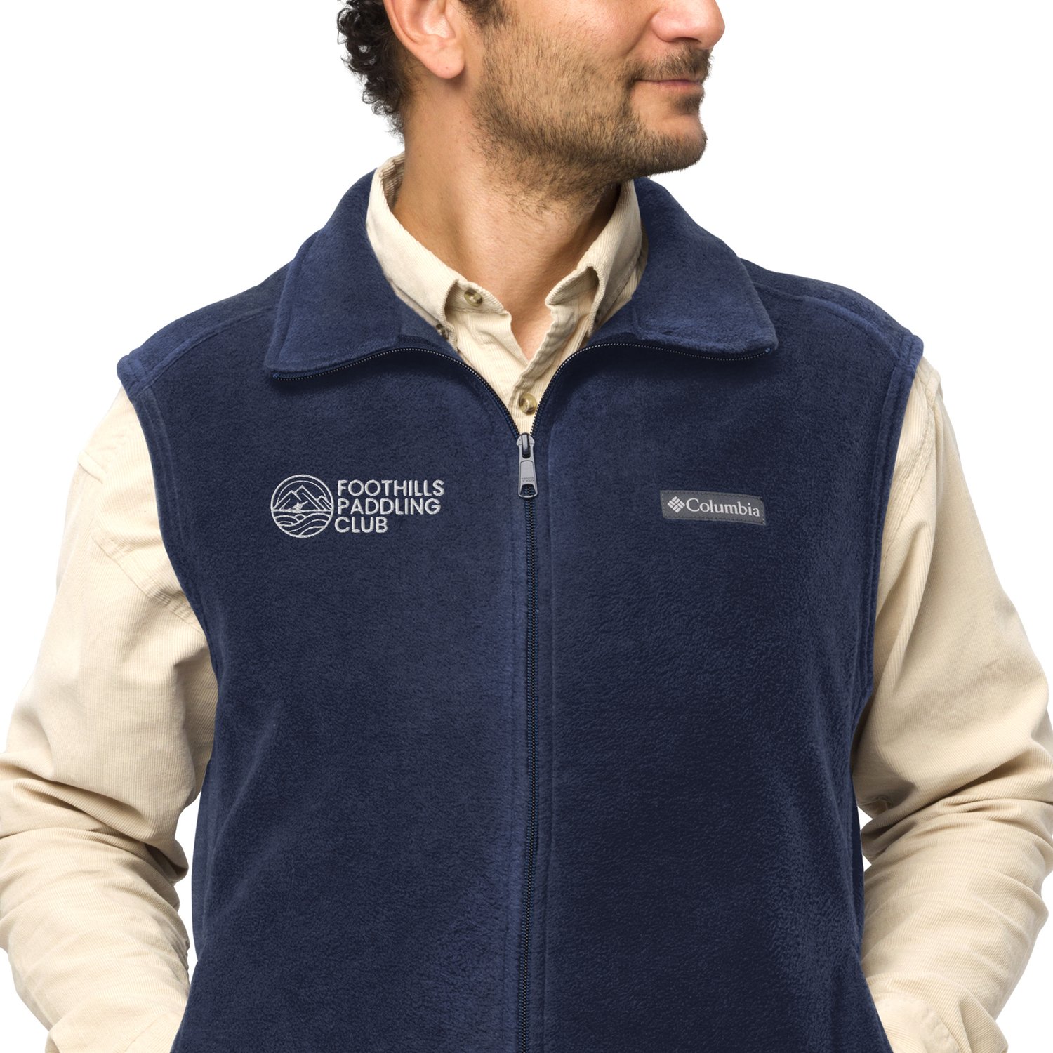 Men’s FPC Columbia fleece vest — Foothills Paddling Club