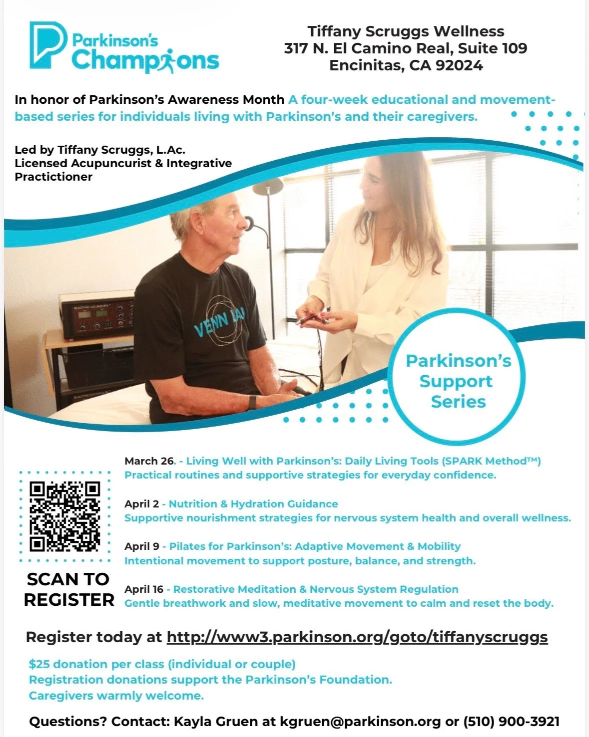 Restorative meditation and Nervous System Regulation for Parkinson's