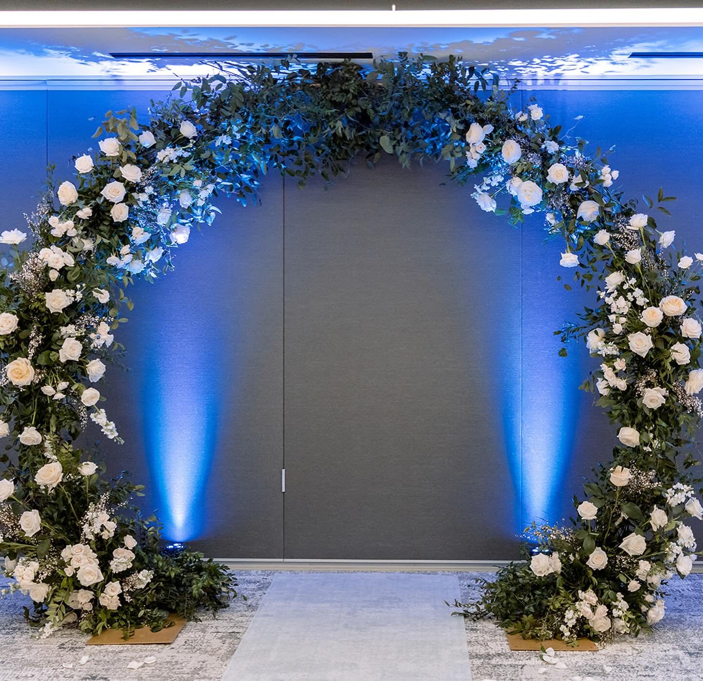 - The Ceremony - 
Besides personals, the ceremony backdrop is one of the most photographed floral elements of the wedding day. It&rsquo;s where an engagement ends and a marriage begins. When planning your florals focusing on your ceremony is one of t