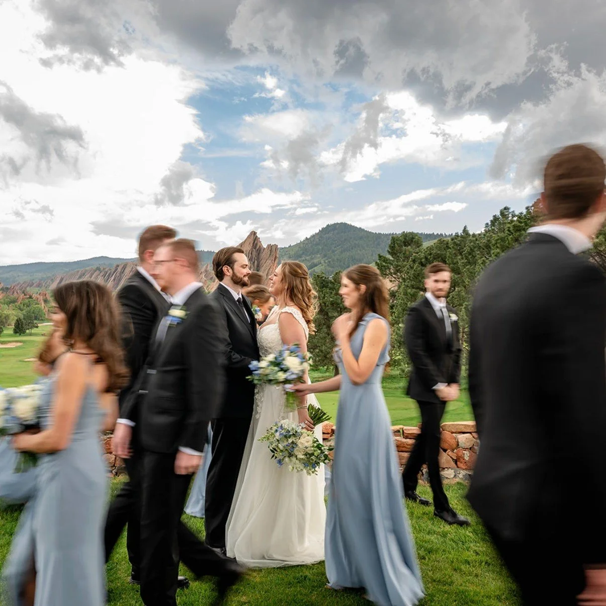 Blue and white florals arranged in a soft, meadow-like composition - grounded, lush, and quietly expressive. Designed to enhance the natural setting and frame the ceremony with ease, allowing C &amp; G&rsquo;s love story to take center stage.
@dannaf