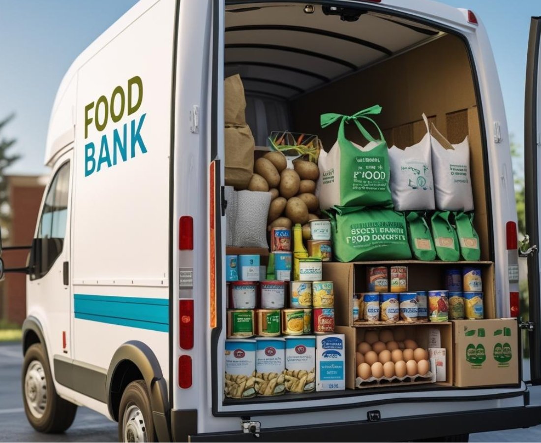 Food Bank Truck Delivery Day 