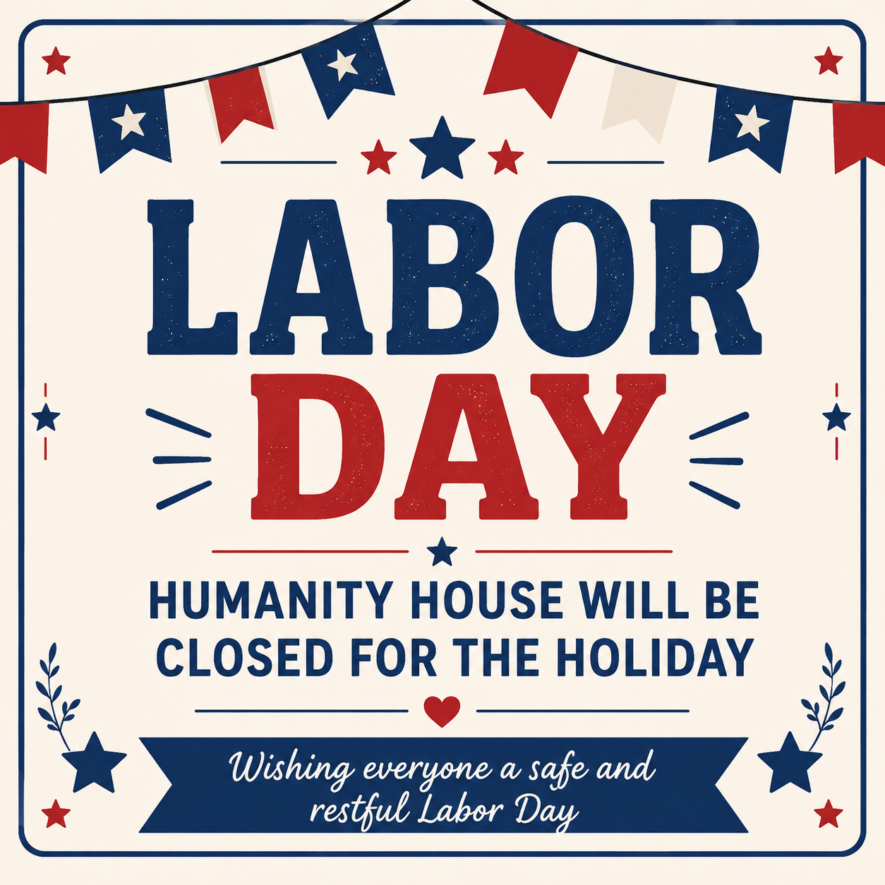 Closed for Labor Day