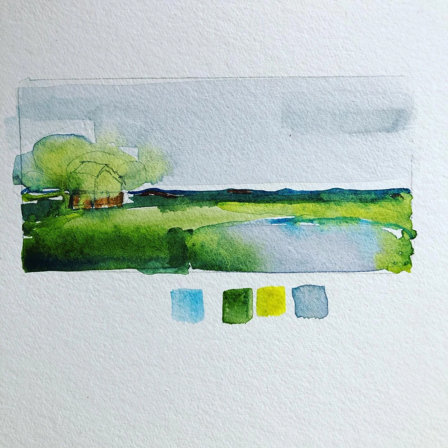 Watercolour sketch. Back to basics feels right.