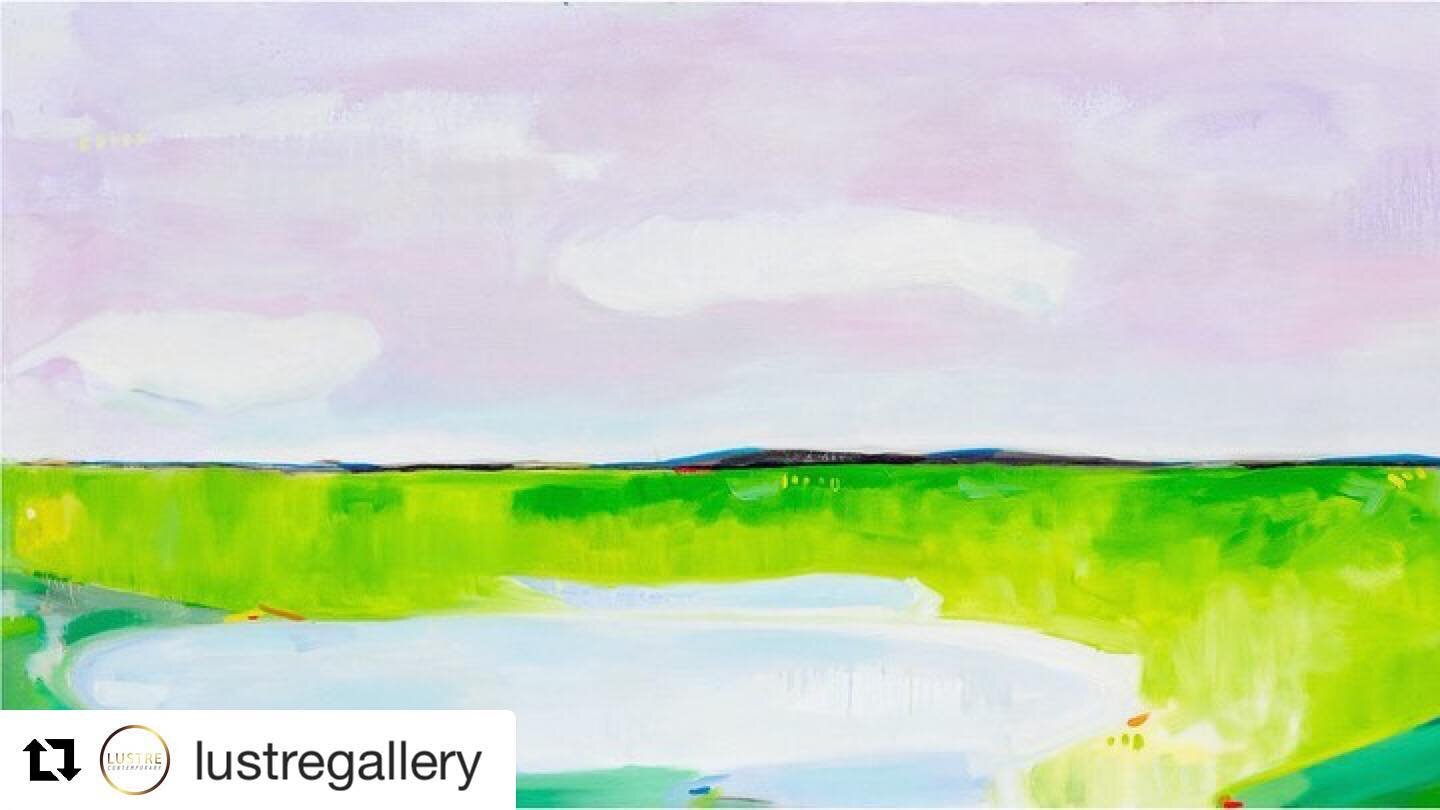 Thank you Lustre for the beautiful photos. 

Repost @lustregallery with @get_repost
・・・
Immerse yourself in the color happy, abstracted landscapes of @franceshilaryhahn &bull; &lsquo;Lake Argyle&rsquo;, oil on canvas, 30&rdquo; x 72&rdquo;. Discover 