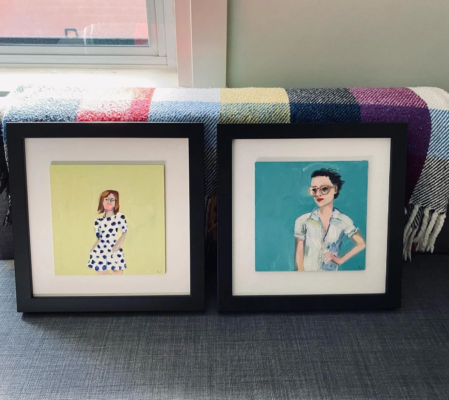 When designers frame artwork....so perfect.
Thank you @jule_hay for sending. 
#thatblankettho #designer #interiordesign #livewithart #artathome #originalart #art #painting
