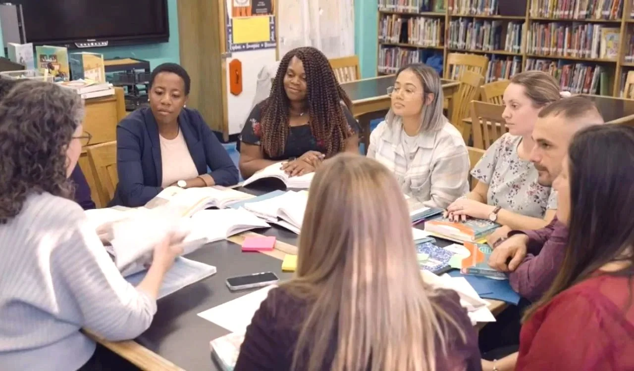 Collaborative curriculum development workshop for grade-level and subject-area teams.
