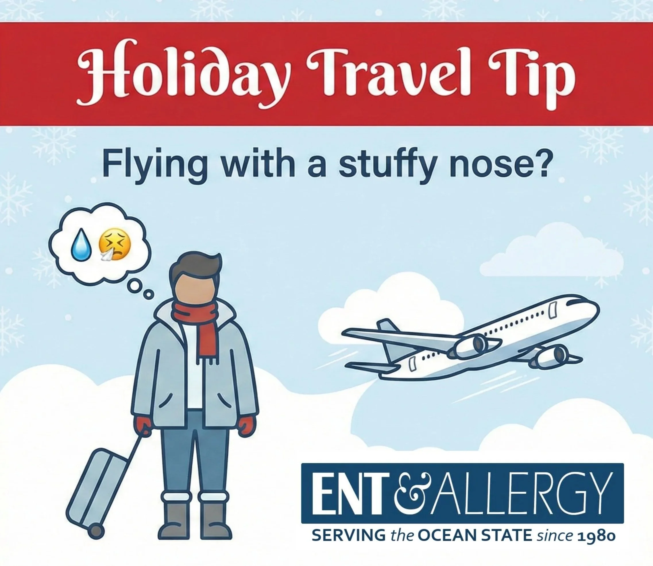 Holiday travel and flying with congestion: how to prevent ear pain and “airplane ear”