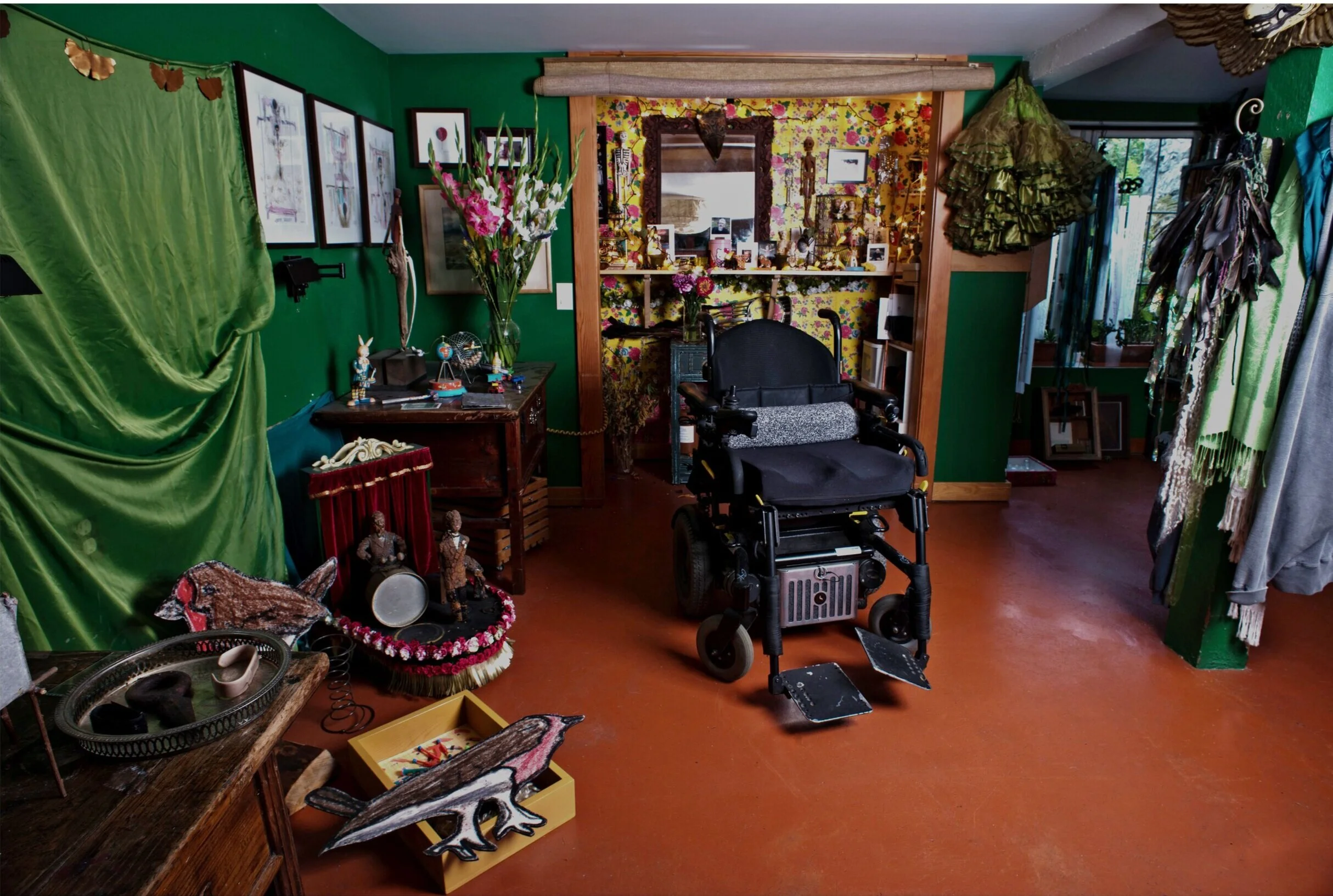 Artist SD Holman’s Empty Chair captures Geoff McMurchy’s wheelchair in his East Side home after he passed away in 2015.